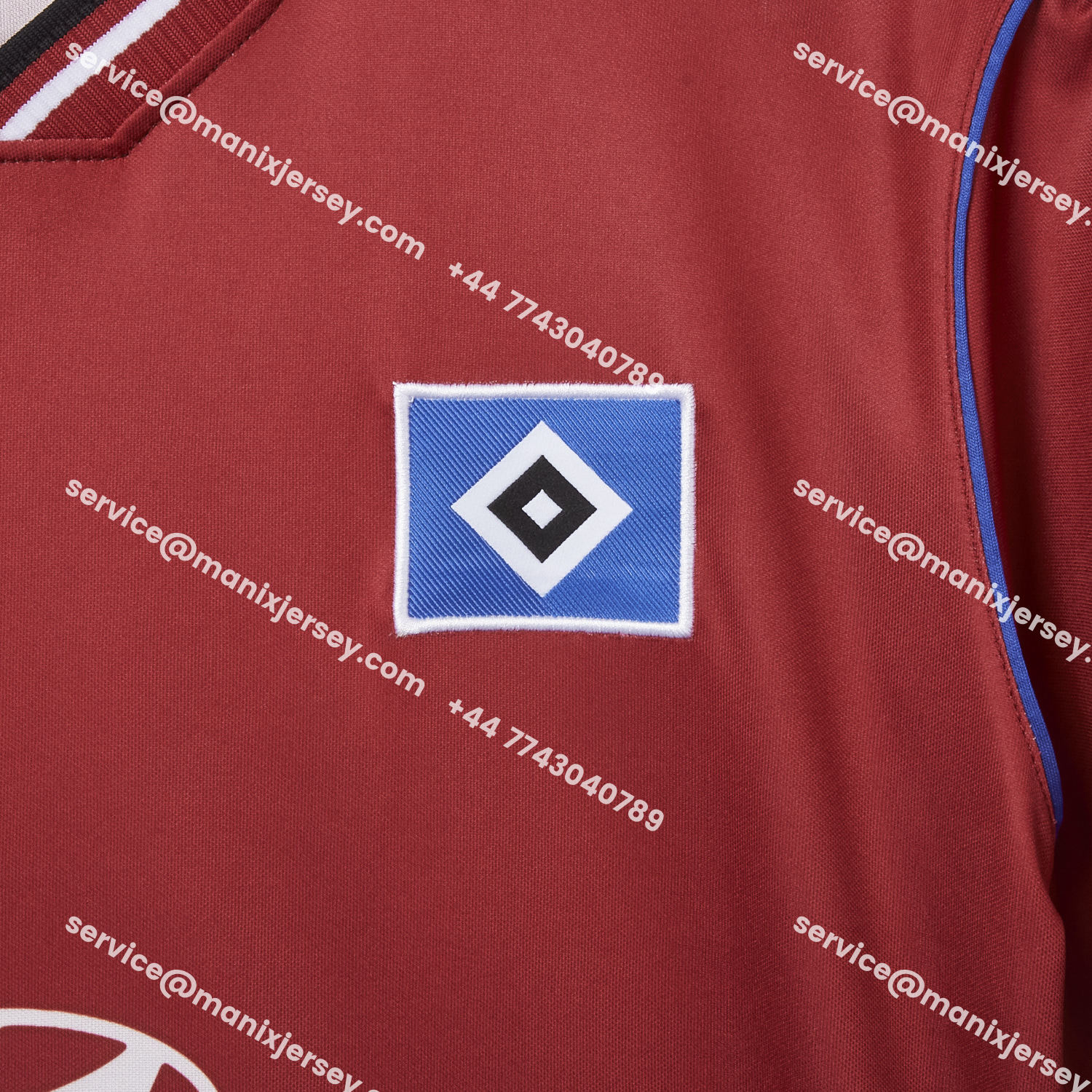 ManixJersey.com | Retro Hamburger SV 1999-00 Third Red Jersey -Customize Name, Number and Patch | Worldwide Shipping