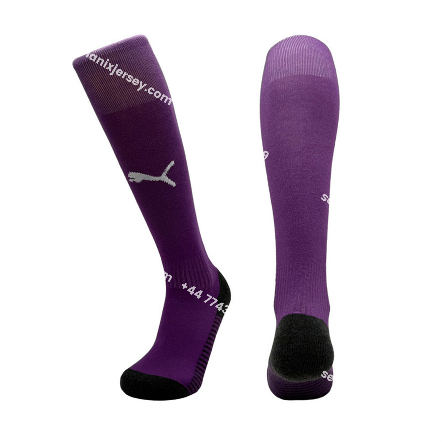 ManixJersey.com | Marseille 25-26 Goalkeeper Socks - Purple -Customize Name, Number and Patch | Worldwide Shipping