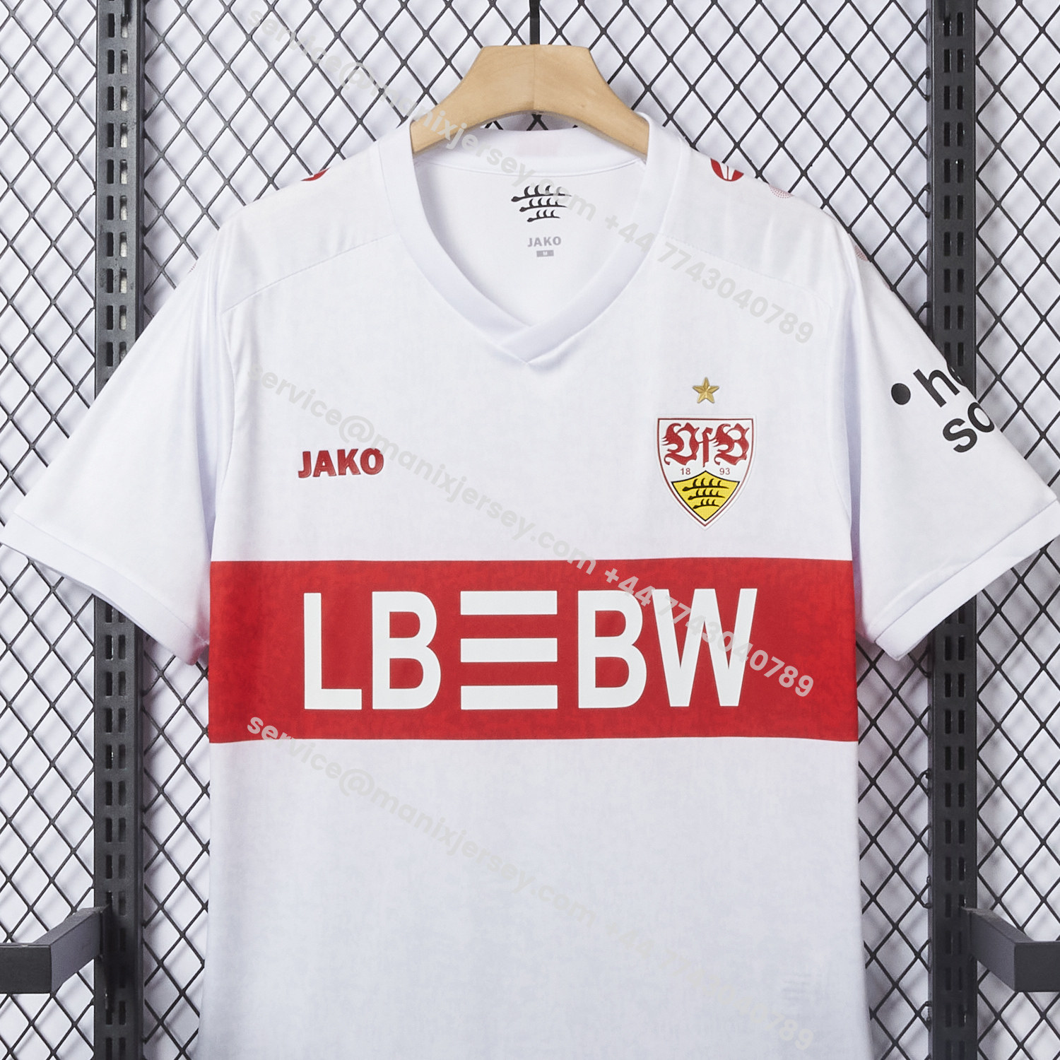 ManixJersey.com | VfB Stuttgart 25-26 European Home Jersey - Fans Version -Customize Name, Number and Patch | Worldwide Shipping