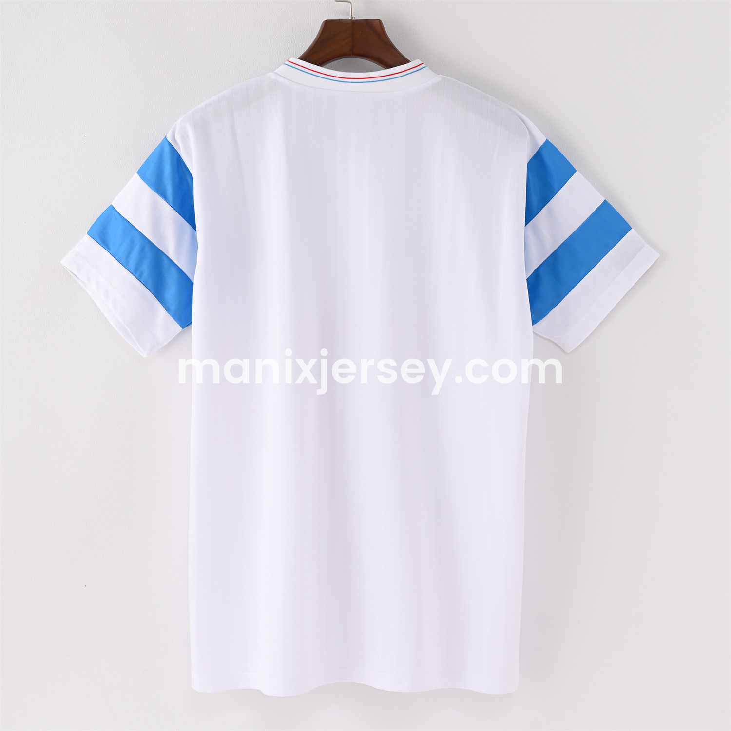 ManixJersey.com | Retro Marseille 1990-91 Home Stadium Jersey -Customize Name, Number and Patch | Worldwide Shipping