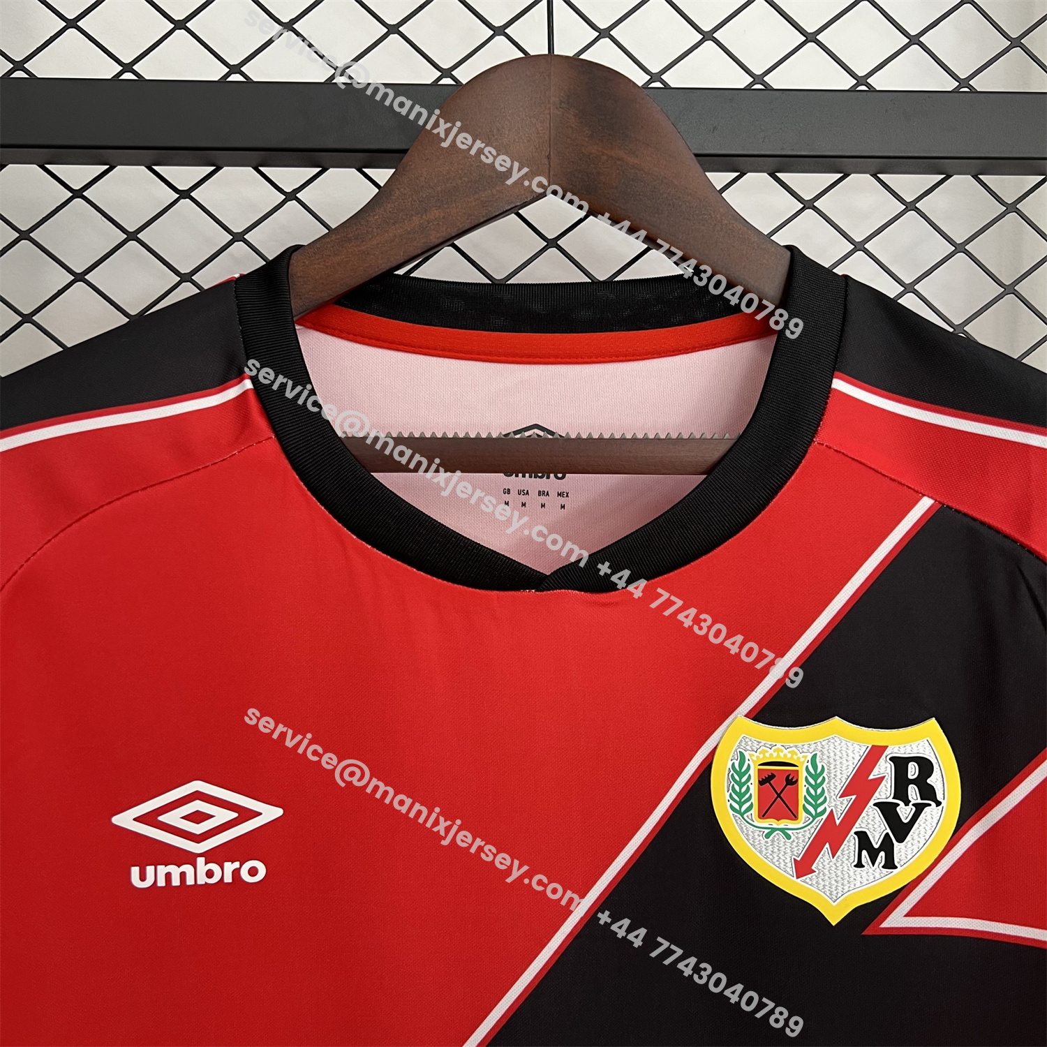 ManixJersey.com | Rayo Vallecano 25-26 Away Jersey - Fans Version -Customize Name, Number and Patch | Worldwide Shipping