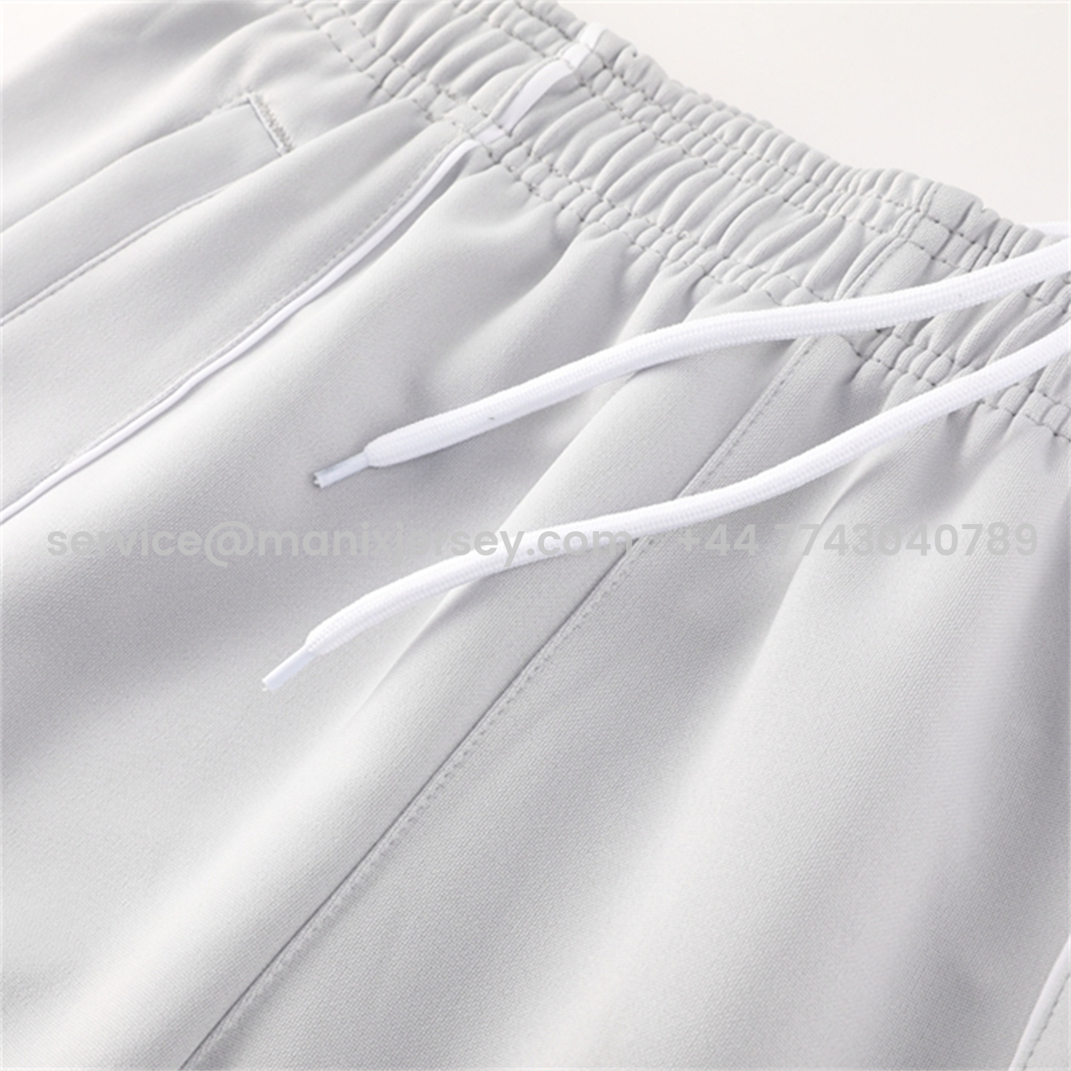 ManixJersey.com | Real Madrid 25-26 Jacket Training Tracksuit - White Jackets & Light Grey Pants -Customize Name, Number and Patch | Worldwide Shipping