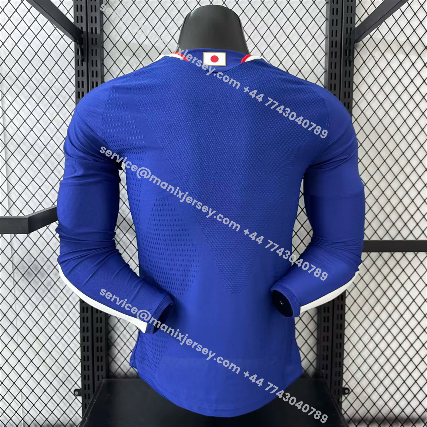 ManixJersey.com | Japan 2026 Home Deep Blue Long Sleeves Jersey - Player Version -Customize Name, Number and Patch | Worldwide Shipping