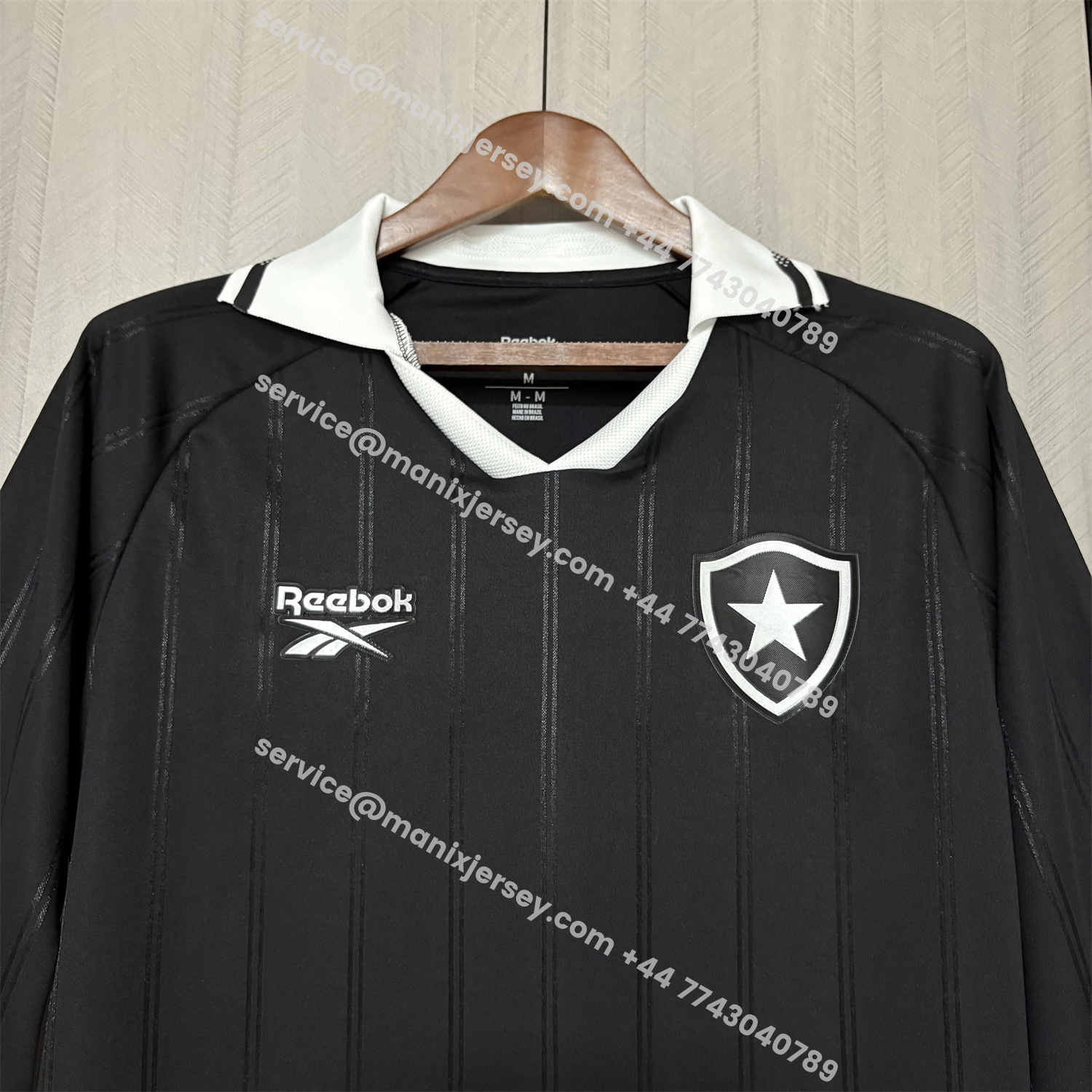 ManixJersey.com | Botafogo 25-26 Away Long Sleeves Unsponsored Jersey - Fans Version -Customize Name, Number and Patch | Worldwide Shipping