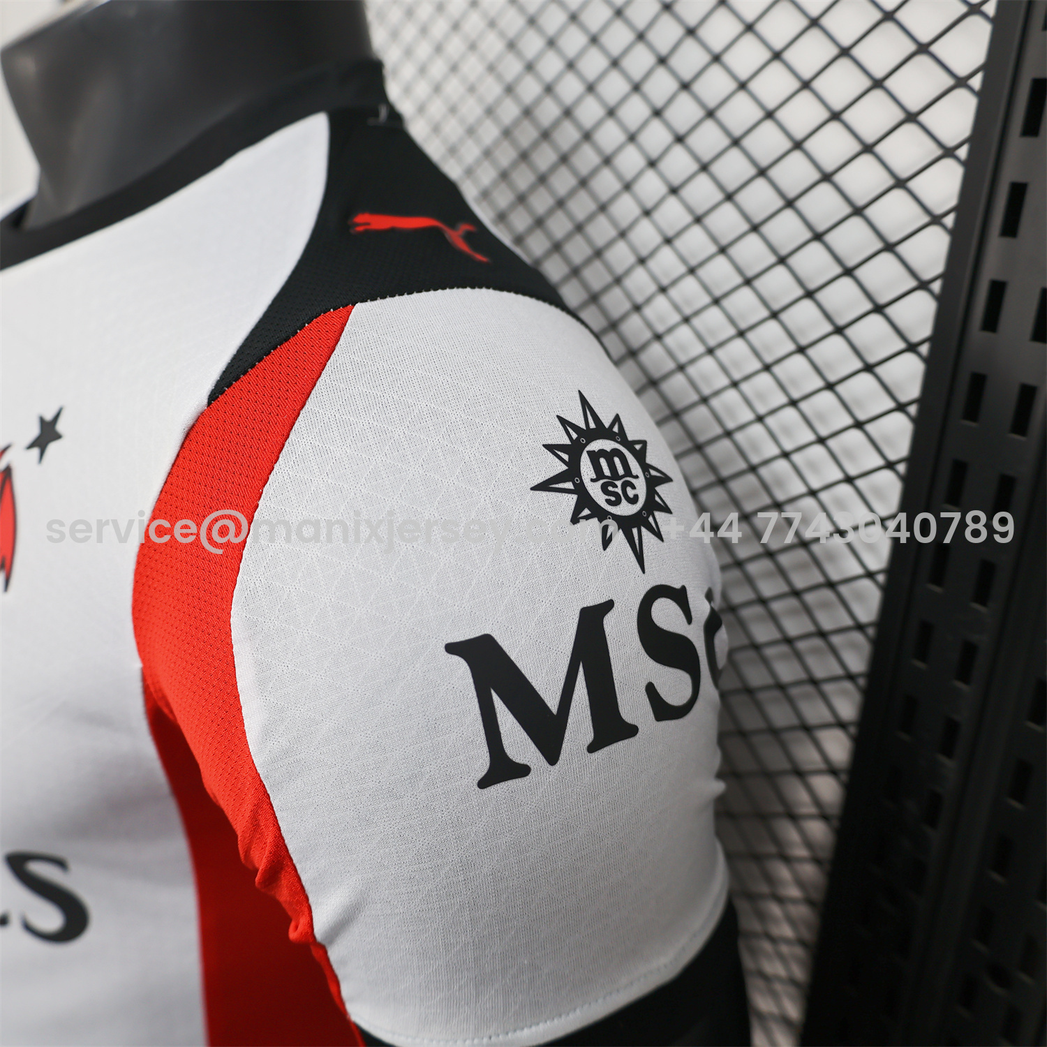 ManixJersey.com | AC Milan 25-26 Away White Jersey - Player Version -Customize Name, Number and Patch | Worldwide Shipping