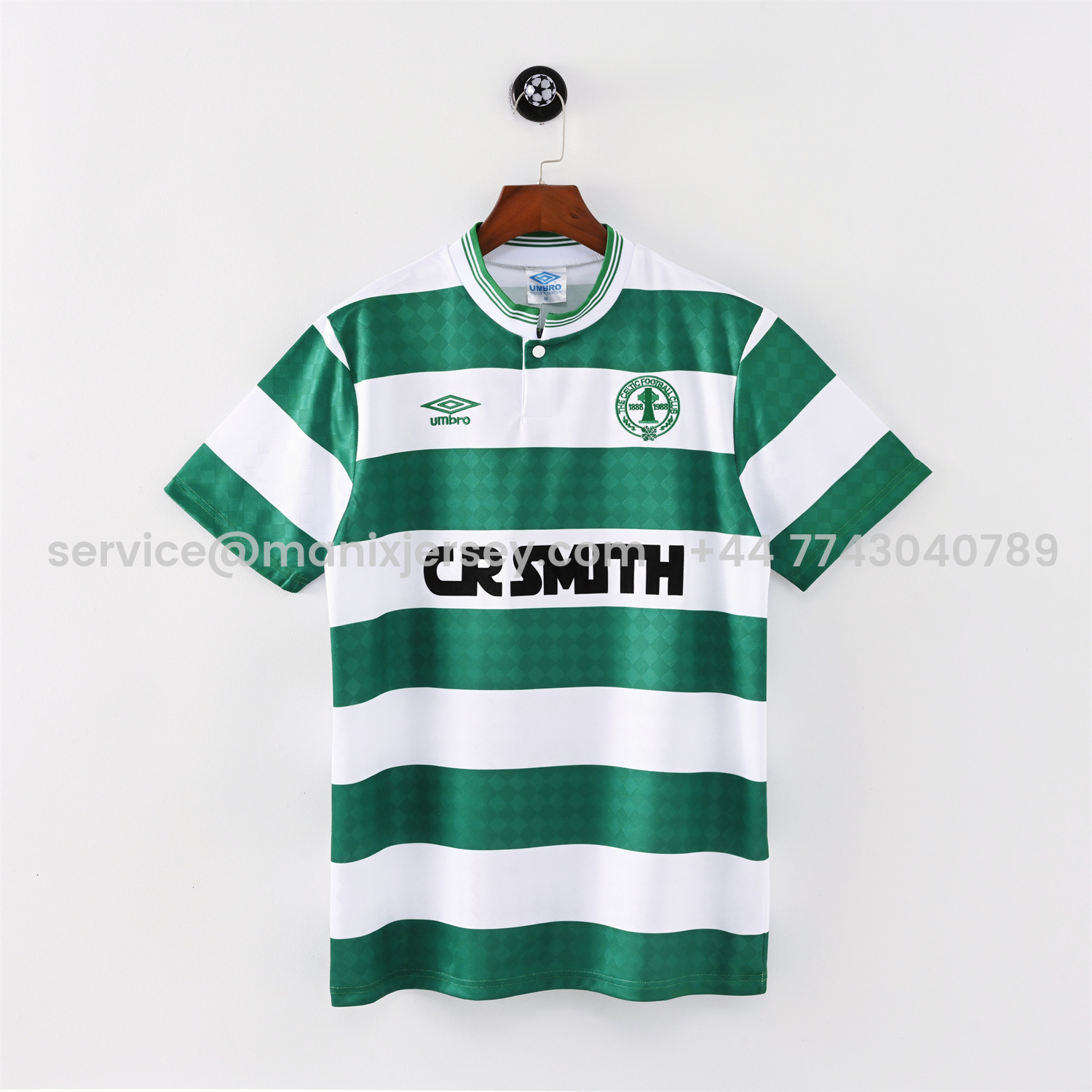 ManixJersey.com | Retro Celtic 1987-88 Home Jersey -Customize Name, Number and Patch | Worldwide Shipping
