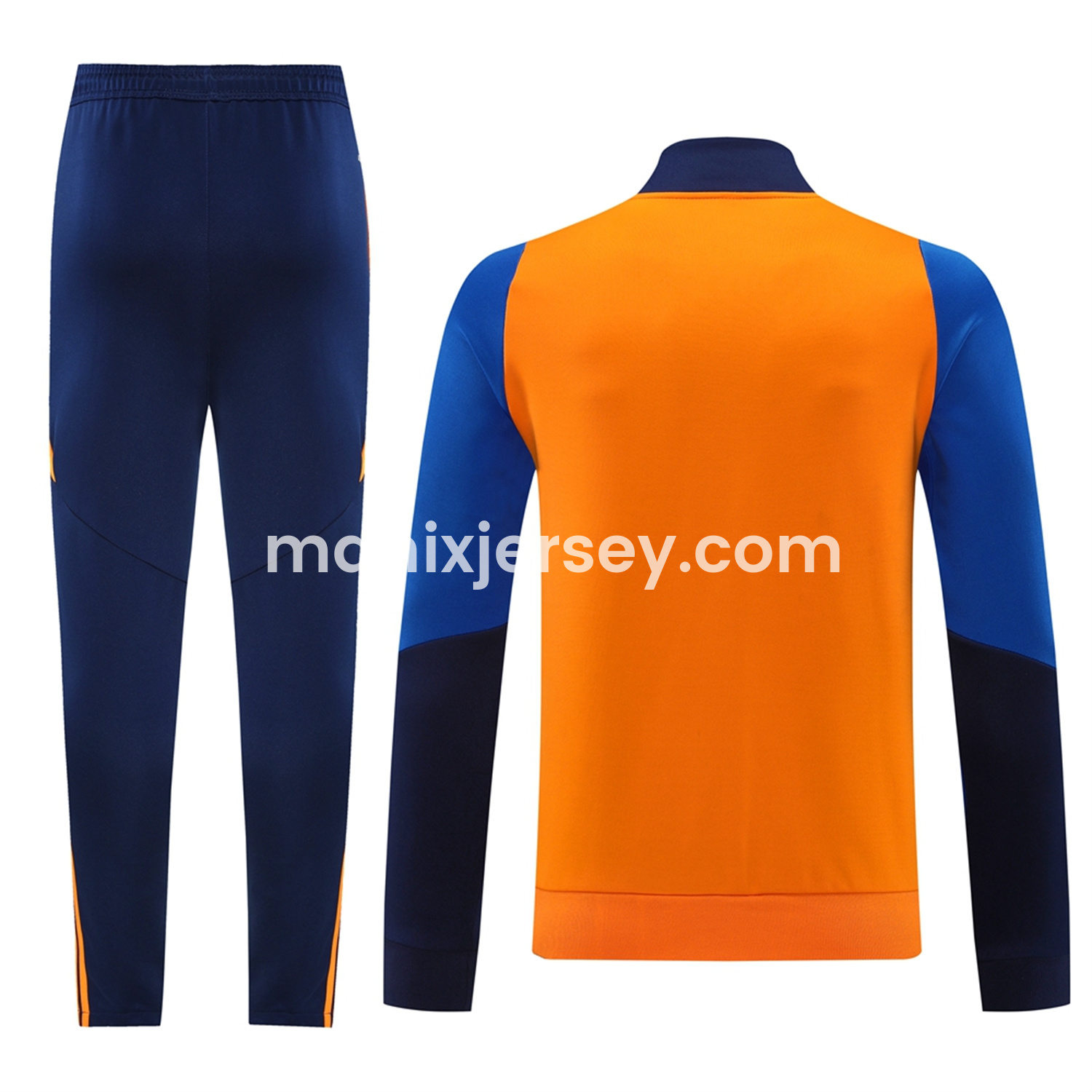 ManixJersey.com | Juventus 24-25 Jacket Training Tracksuit - Orange Jackets & Blue Pants -Customize Name, Number and Patch | Worldwide Shipping