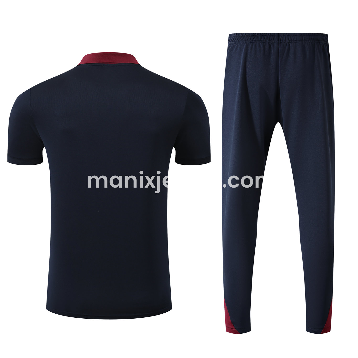 ManixJersey.com | England 25-26 POLO Short-Sleeve Training Set - Deep Blue Top and Pants -Customize Name, Number and Patch | Worldwide Shipping