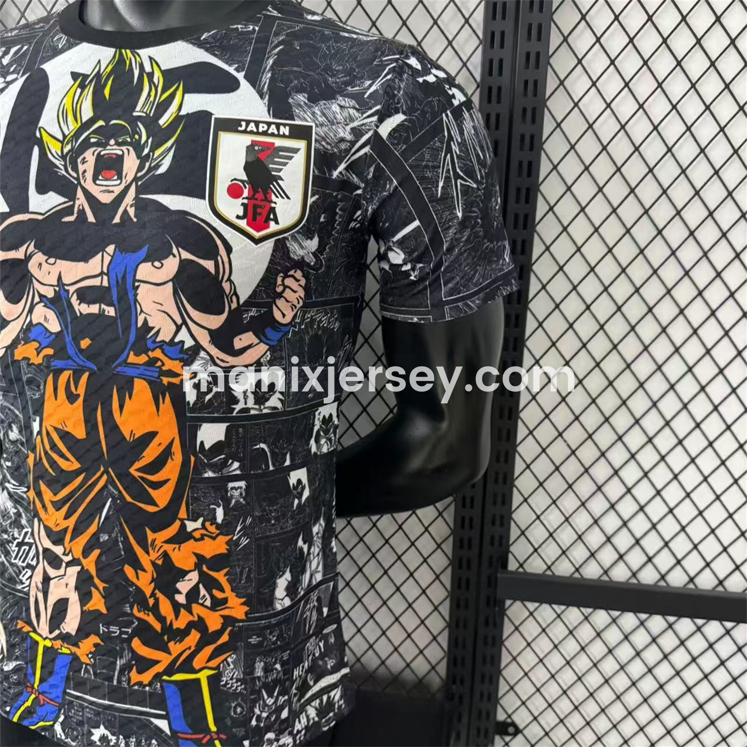 ManixJersey.com | Japan 25-26 Muscle Saiyan Black Special Jersey - Player Version -Customize Name, Number and Patch | Worldwide Shipping