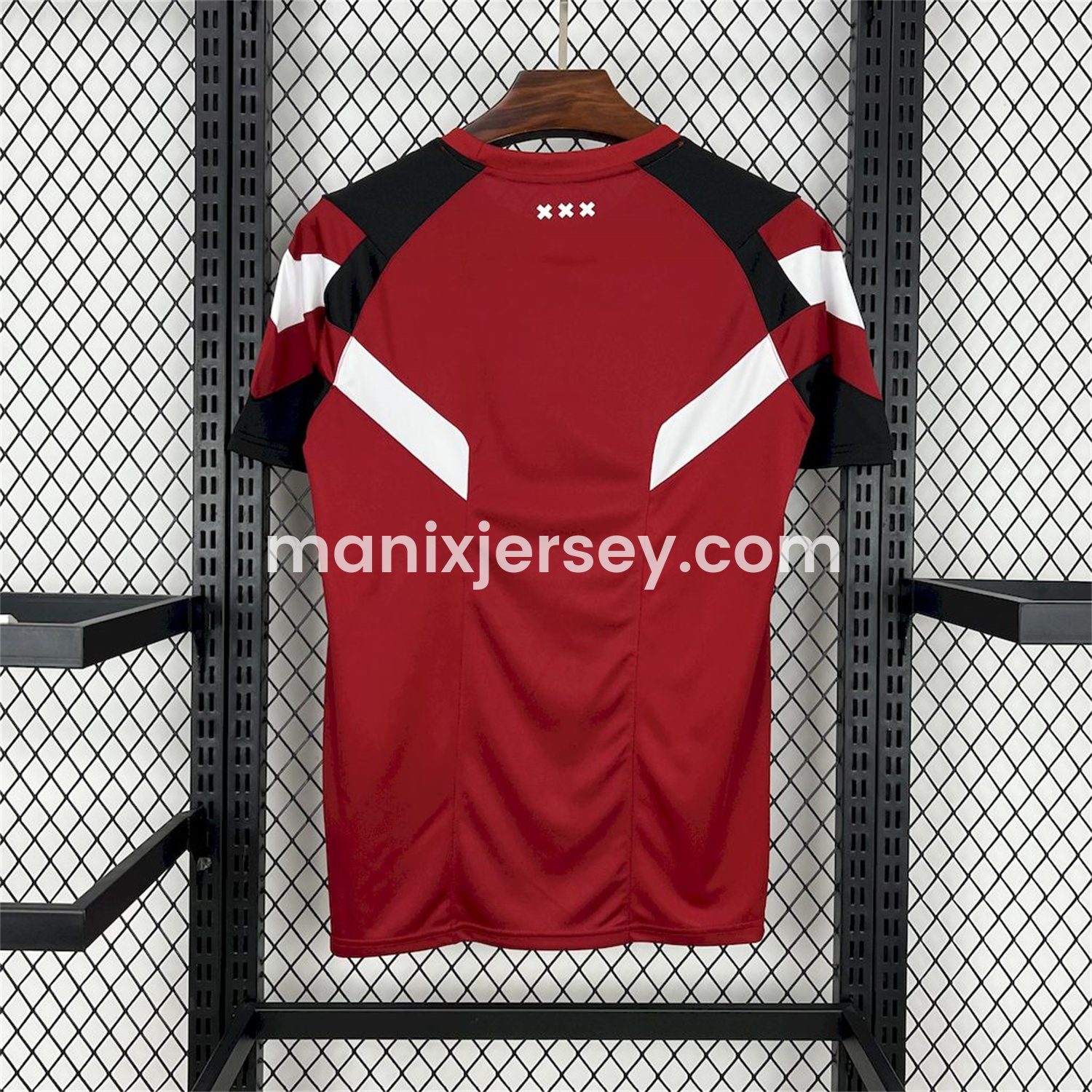 ManixJersey.com | Ajax 24-25 Originals LFSTLR Red T-shirt - Fans Version -Customize Name, Number and Patch | Worldwide Shipping