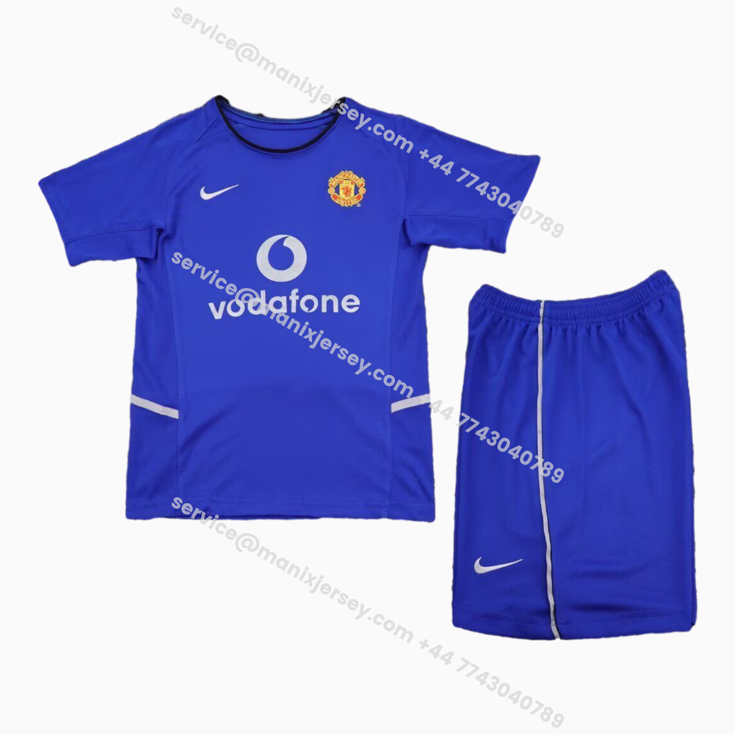 ManixJersey.com | Retro Manchester United 2002-03 Third Kids Kit -Customize Name, Number and Patch | Worldwide Shipping