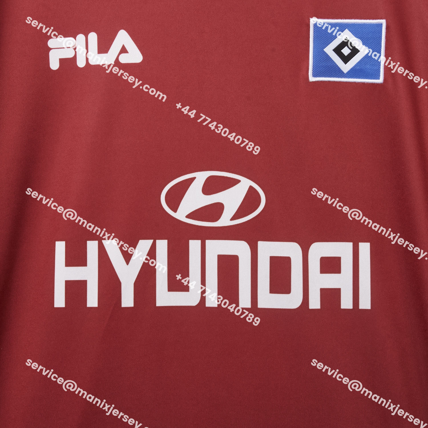 ManixJersey.com | Retro Hamburger SV 1999-00 Third Red Jersey -Customize Name, Number and Patch | Worldwide Shipping