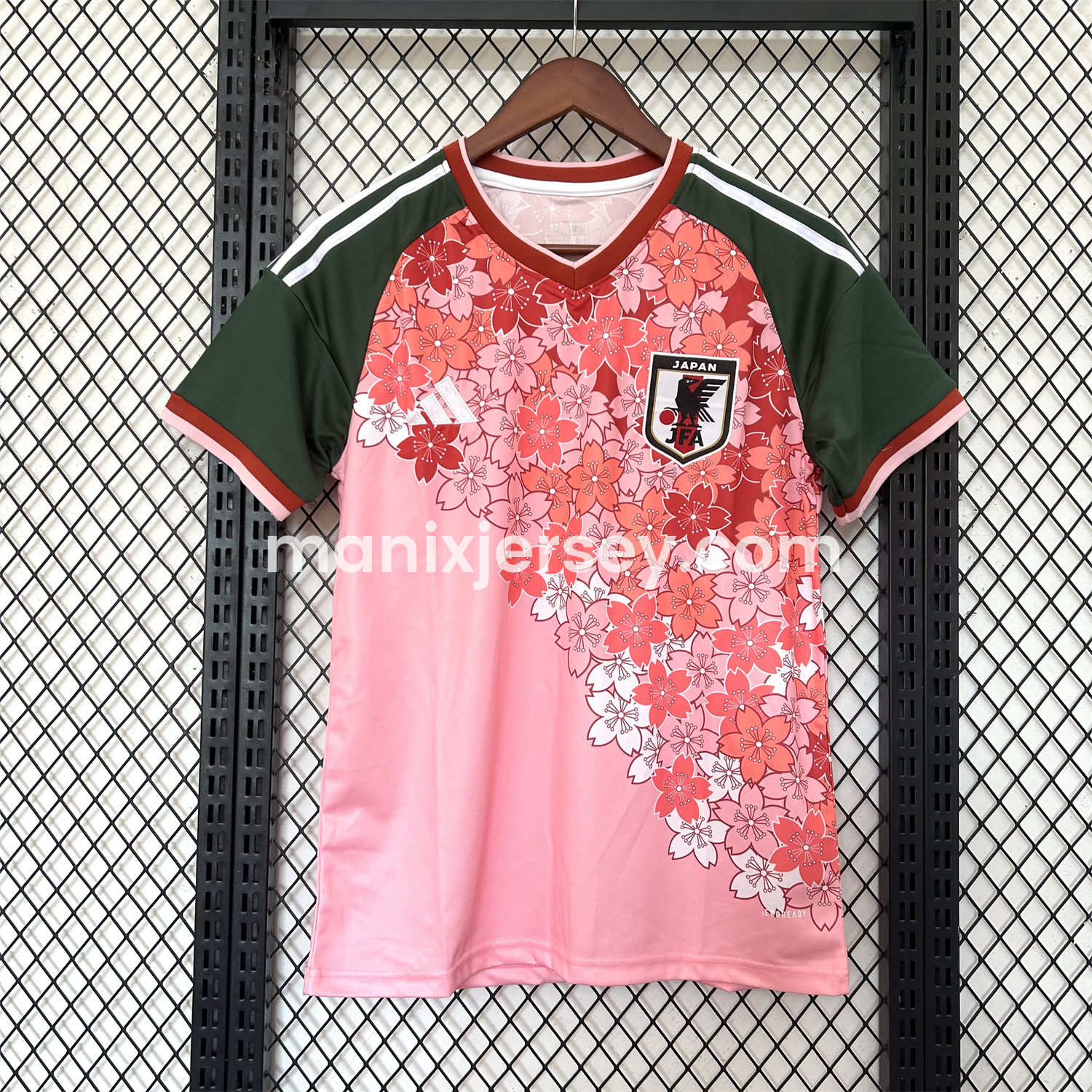 ManixJersey.com | Japan 25-26 Red & Pink Flowers Special Edition Jersey - Fans Version -Customize Name, Number and Patch | Worldwide Shipping