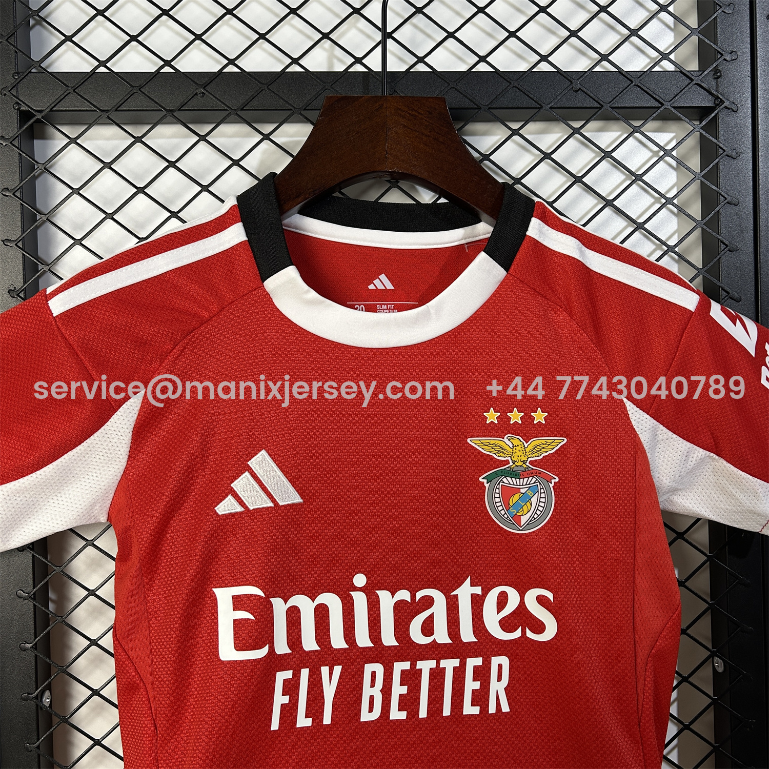 ManixJersey.com | Benfica 25-26 Home Kids Kit -Customize Name, Number and Patch | Worldwide Shipping