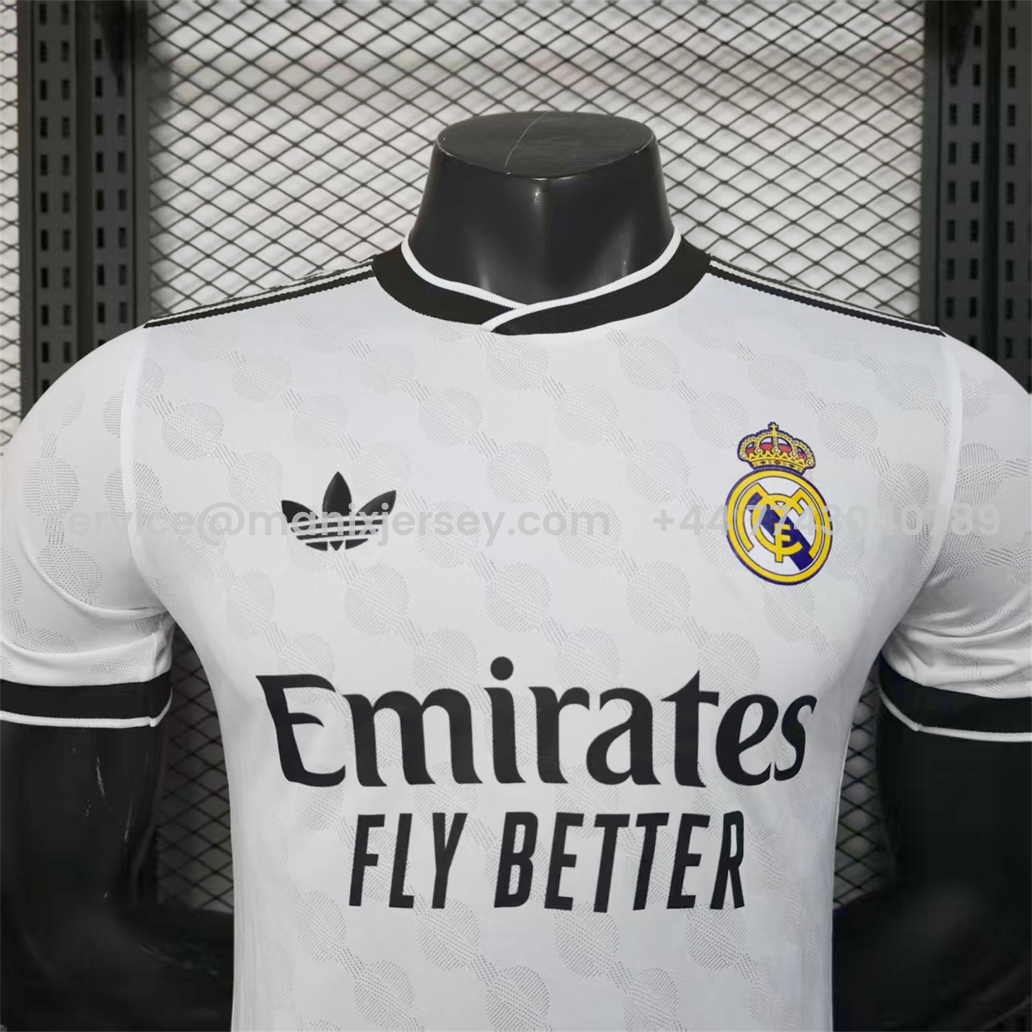 ManixJersey.com | Real Madrid 25-26 Polka Dots White Jersey - Player Version -Customize Name, Number and Patch | Worldwide Shipping