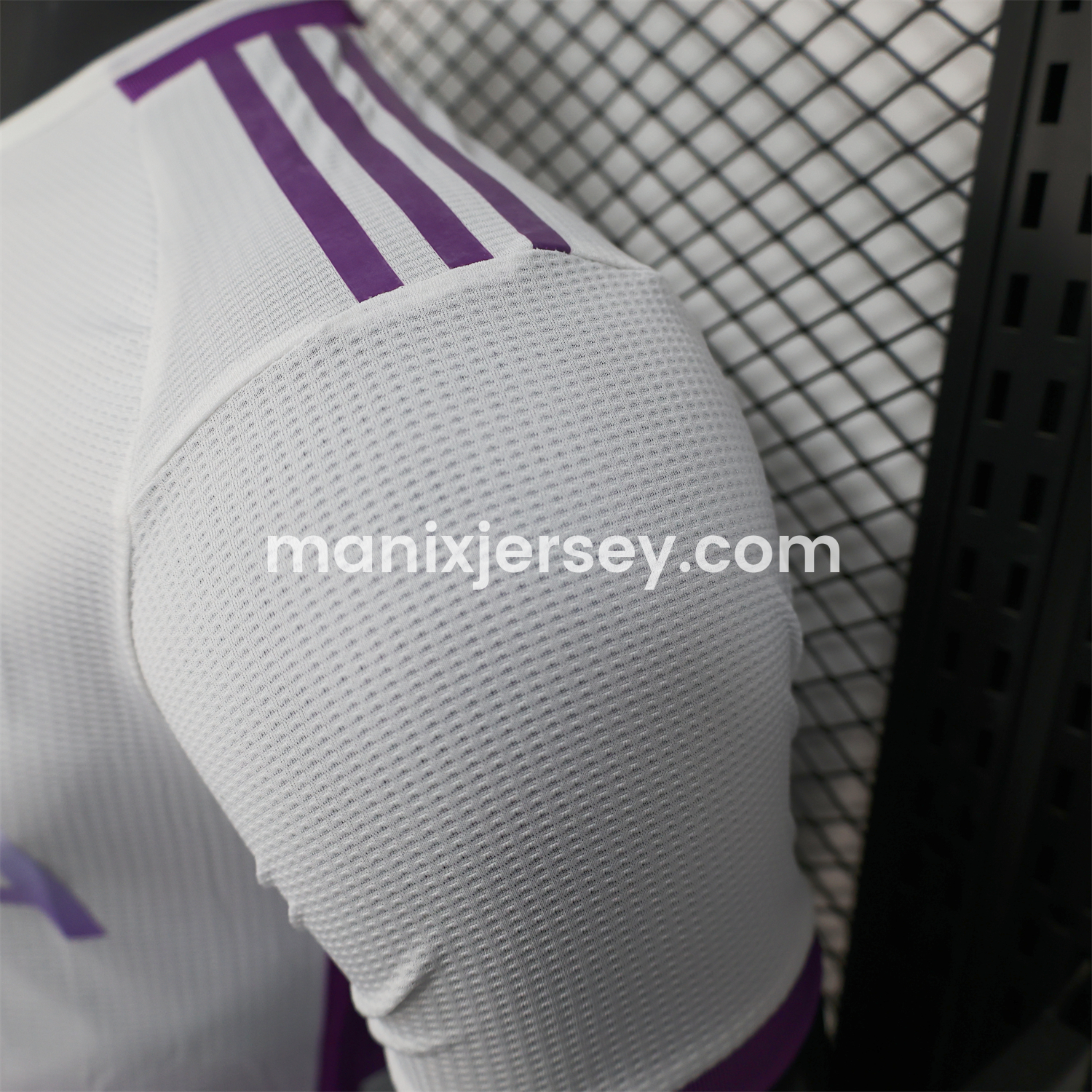 ManixJersey.com | Algeria 25-26 White Purple Gradient with Hexagonal Pattern Jersey - Player Version -Customize Name, Number and Patch | Worldwide Shipping