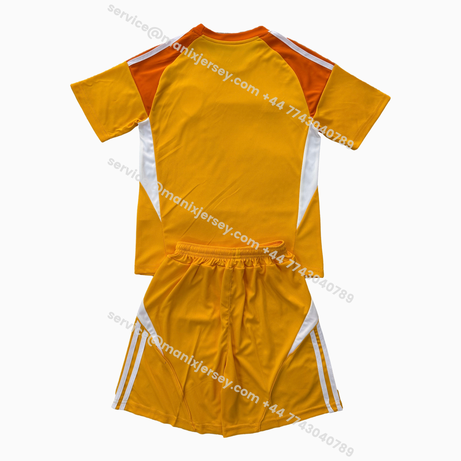 ManixJersey.com | Leeds United 25-26 Orange Goalkeeper Kids Kit -Customize Name, Number and Patch | Worldwide Shipping