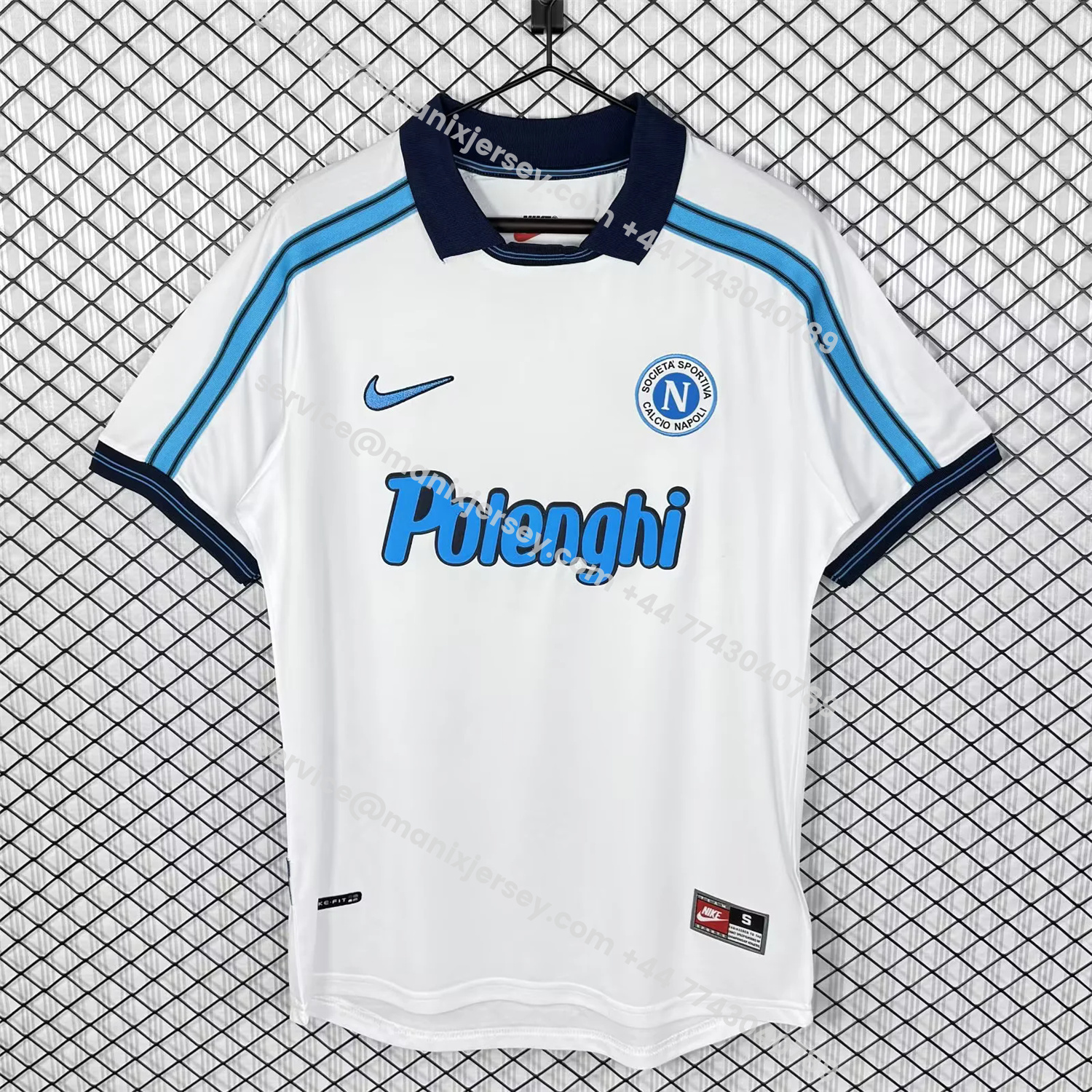ManixJersey.com | Retro Napoli 1998-99 Away Jersey -Customize Name, Number and Patch | Worldwide Shipping