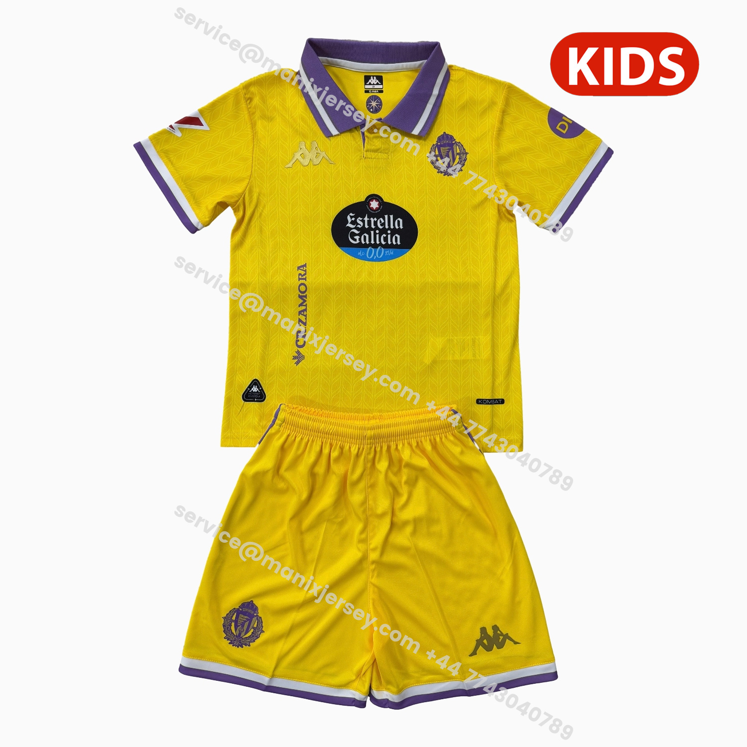ManixJersey.com | Valladolid 25-26 Third Kids Kit -Customize Name, Number and Patch | Worldwide Shipping