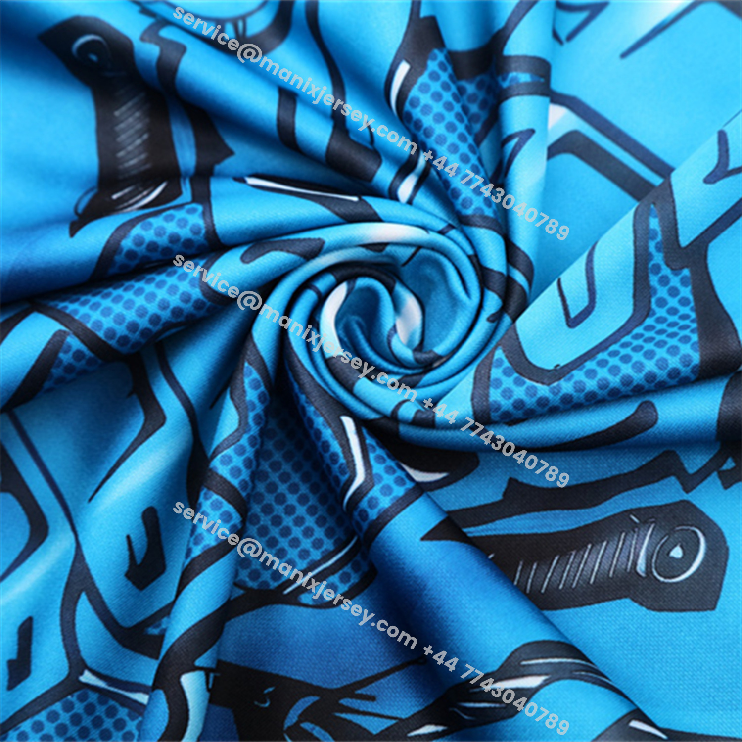 ManixJersey.com | Napoli 25-26 Kids Long Sleeve Training Set - Blue Mecha Top & Black Pants -Customize Name, Number and Patch | Worldwide Shipping