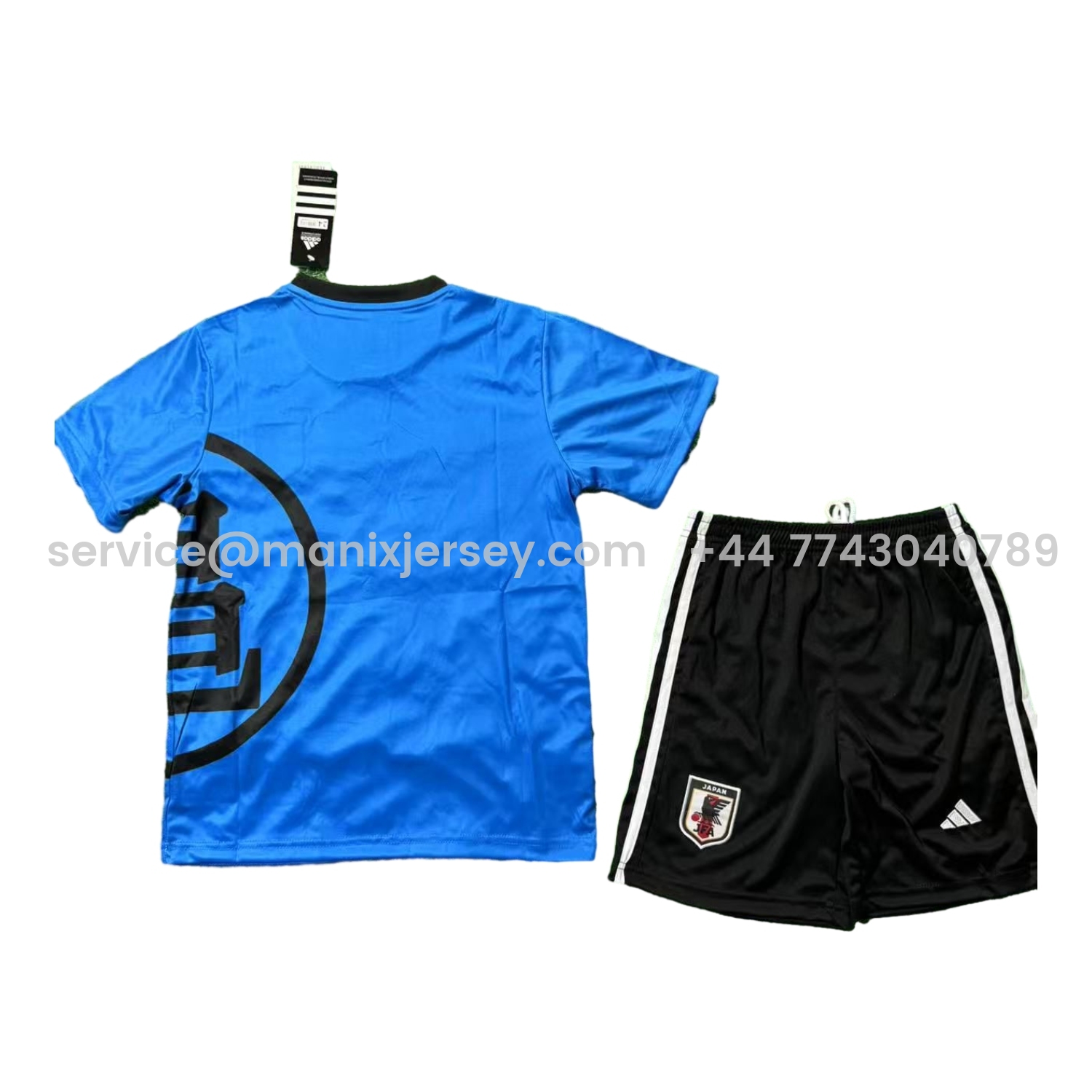 ManixJersey.com | Japan 25-26 Small Goku Dance Stick Blue Special Kids Kit -Customize Name, Number and Patch | Worldwide Shipping