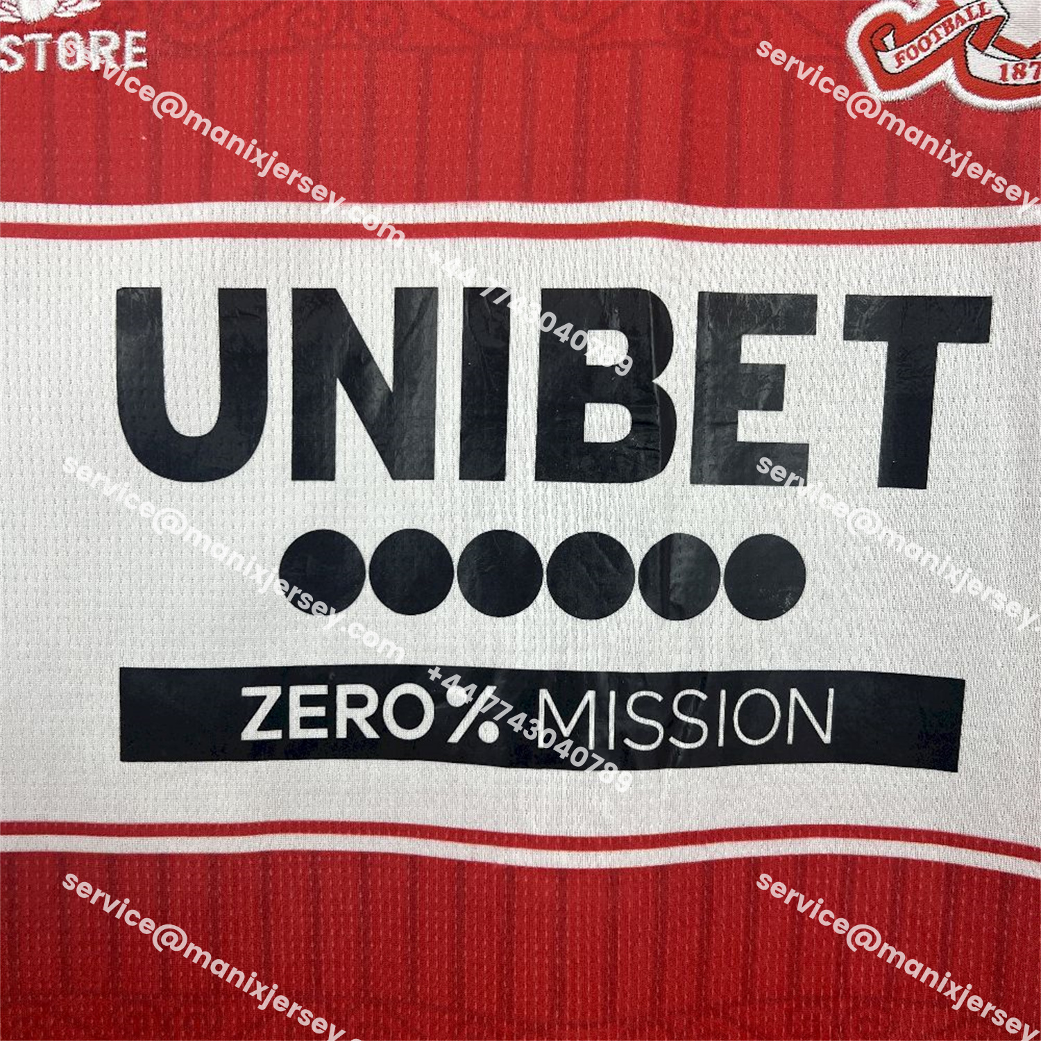 ManixJersey.com | Middlesbrough 25-26 Home Jersey - Fans Version -Customize Name, Number and Patch | Worldwide Shipping