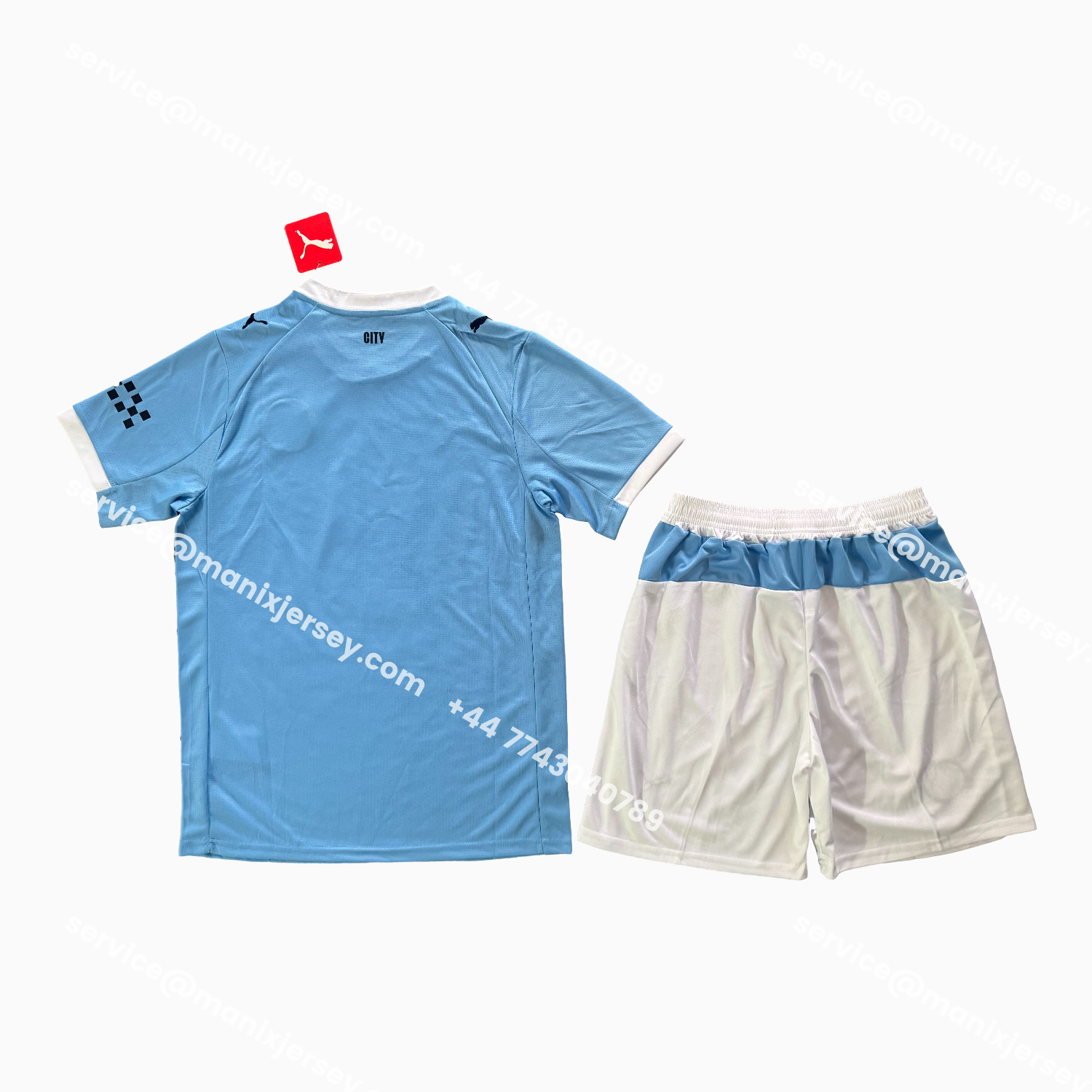 ManixJersey.com | Manchester City 25-26 Home Men's Adult Jersey Set - Fans Version -Customize Name, Number and Patch | Worldwide Shipping