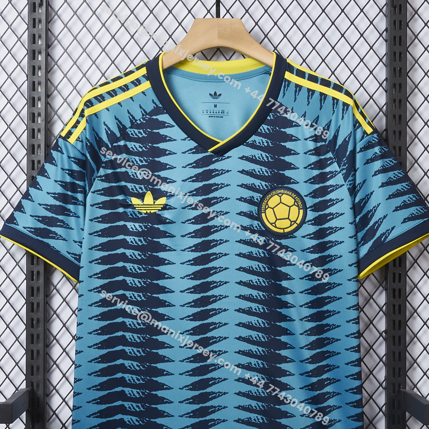 ManixJersey.com | Colombia 2026 Away Blue Jersey (Leaked Version) - Fans Version -Customize Name, Number and Patch | Worldwide Shipping