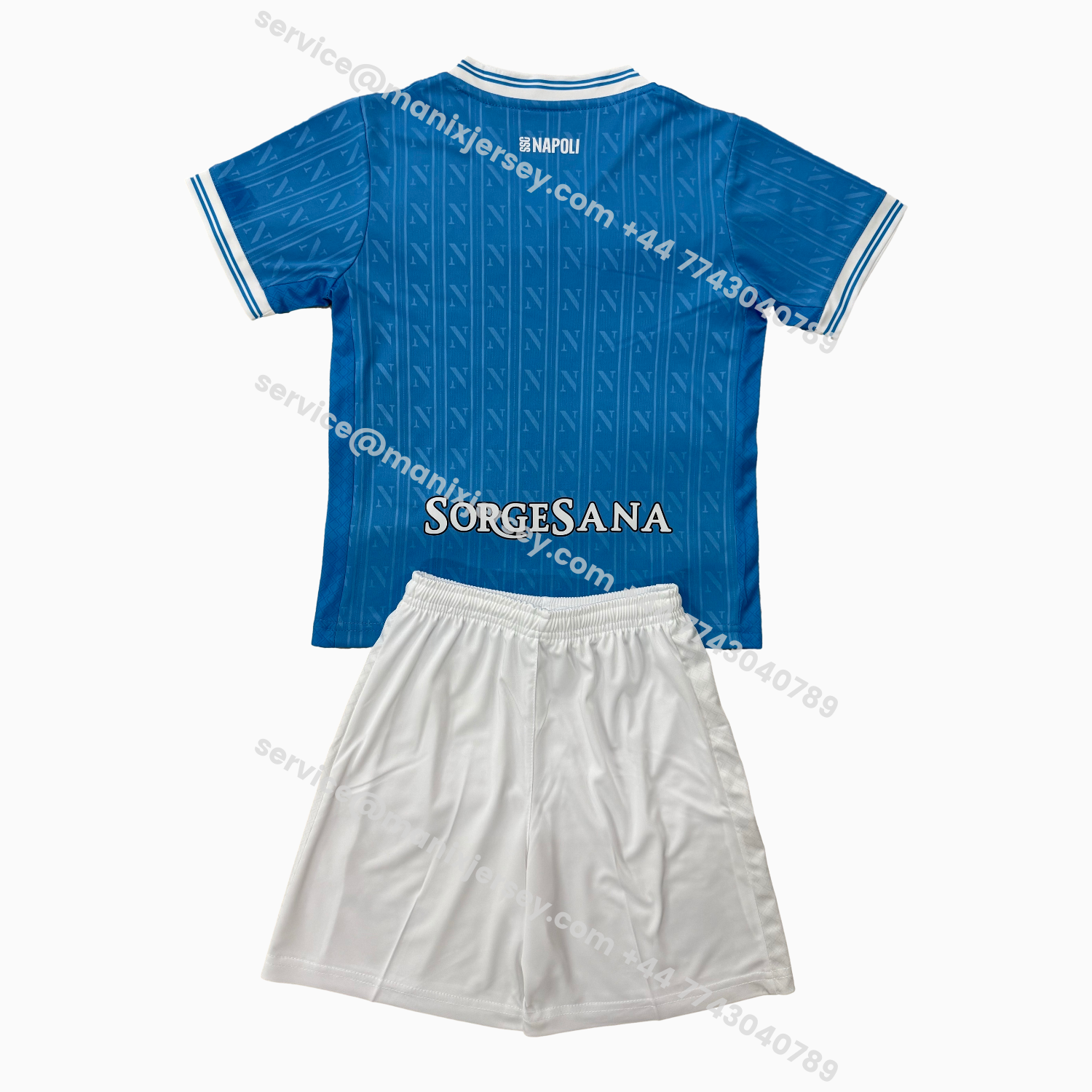 ManixJersey.com | Napoli 25-26 European Home Kids Kit -Customize Name, Number and Patch | Worldwide Shipping