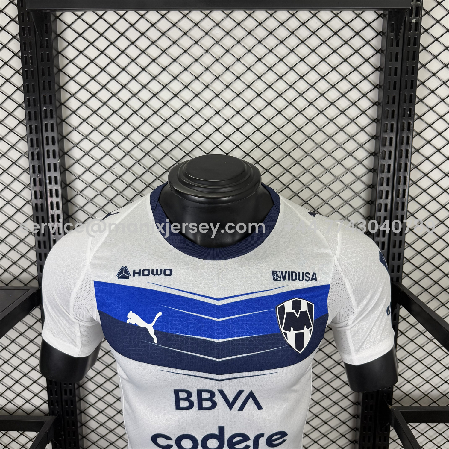 ManixJersey.com | Rayados Monterrey 25-26 Away White Jersey - Player Version -Customize Name, Number and Patch | Worldwide Shipping