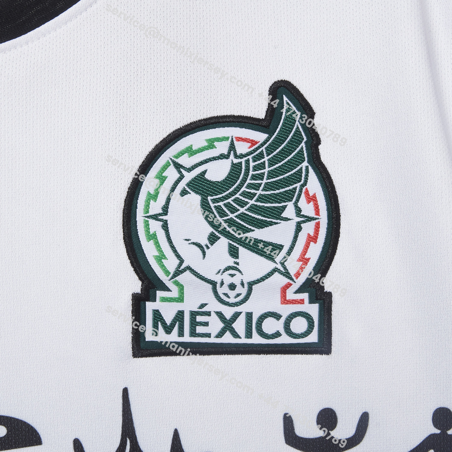 ManixJersey.com | Mexico 25-26 Mayan Cvilization Black And White Special Jersey - Fans Version -Customize Name, Number and Patch | Worldwide Shipping