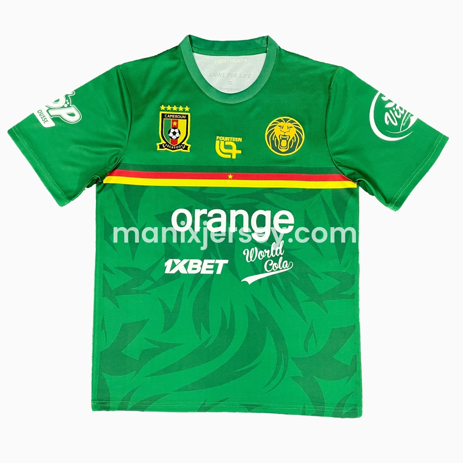 ManixJersey.com | Cameroon 25-26 Green Training Jersey - Fans Version -Customize Name, Number and Patch | Worldwide Shipping