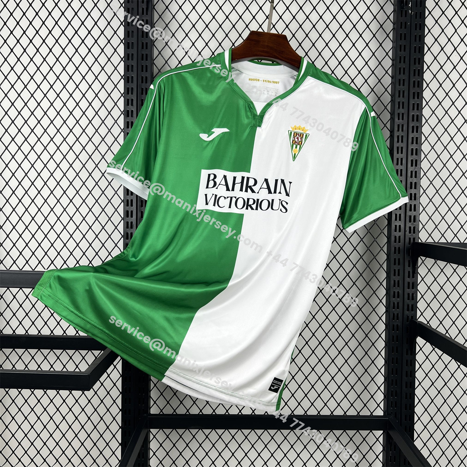 Cordoba 25-26 Retro Style Green And White Half Jersey - Fans Version:football jersey mysite: unitedjerseyfootball 邓江浪:football