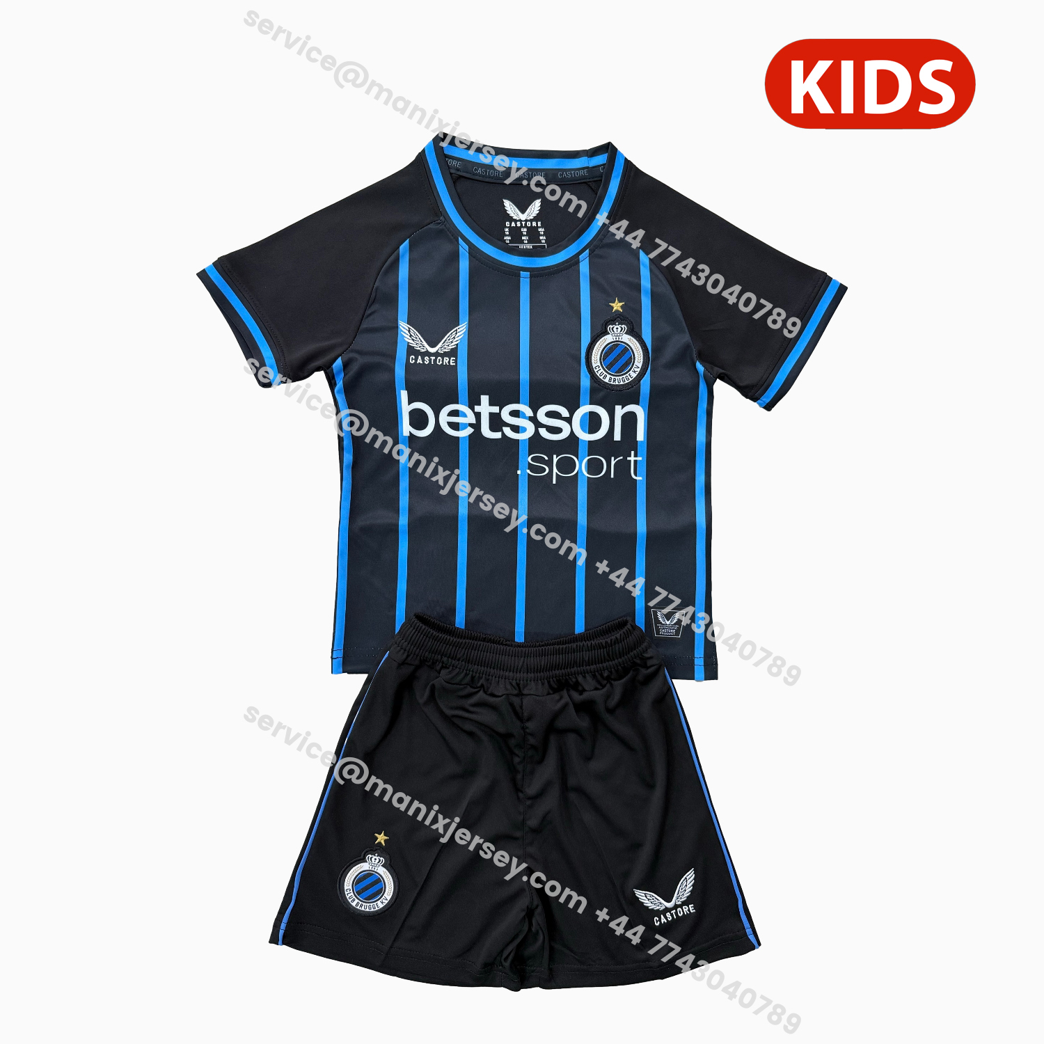 ManixJersey.com | Club Brugge 25-26 Home Kids Kit -Customize Name, Number and Patch | Worldwide Shipping