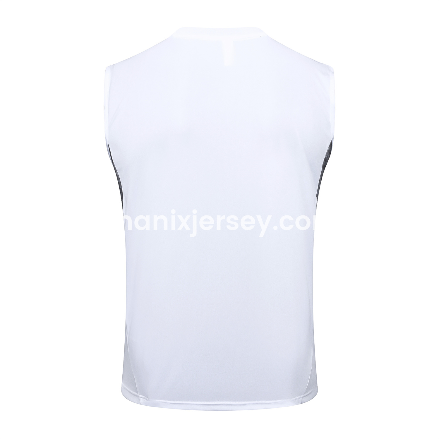 ManixJersey.com | Real Madrid 25-26 Vest Training Set - White Vest and Black Shorts -Customize Name, Number and Patch | Worldwide Shipping
