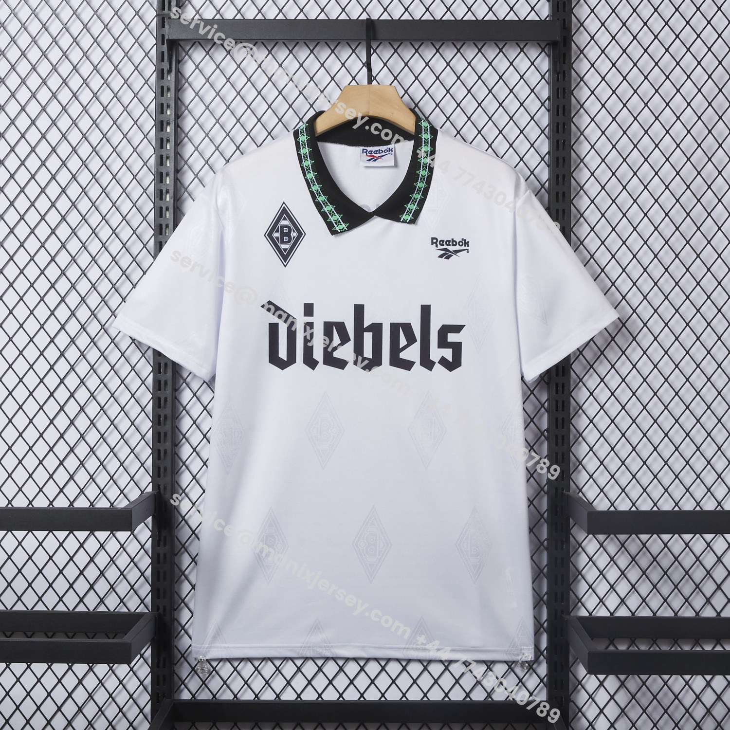 ManixJersey.com | Retro Borussia Mönchengladbach 1995-96 Home Jersey -Customize Name, Number and Patch | Worldwide Shipping