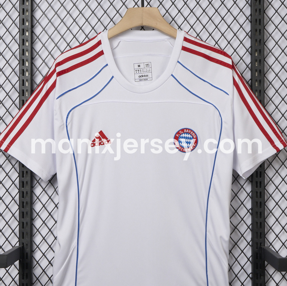 ManixJersey.com | Bayern Munich 25-26 Urban Purist Throwback White Jersey - Fans Version -Customize Name, Number and Patch | Worldwide Shipping