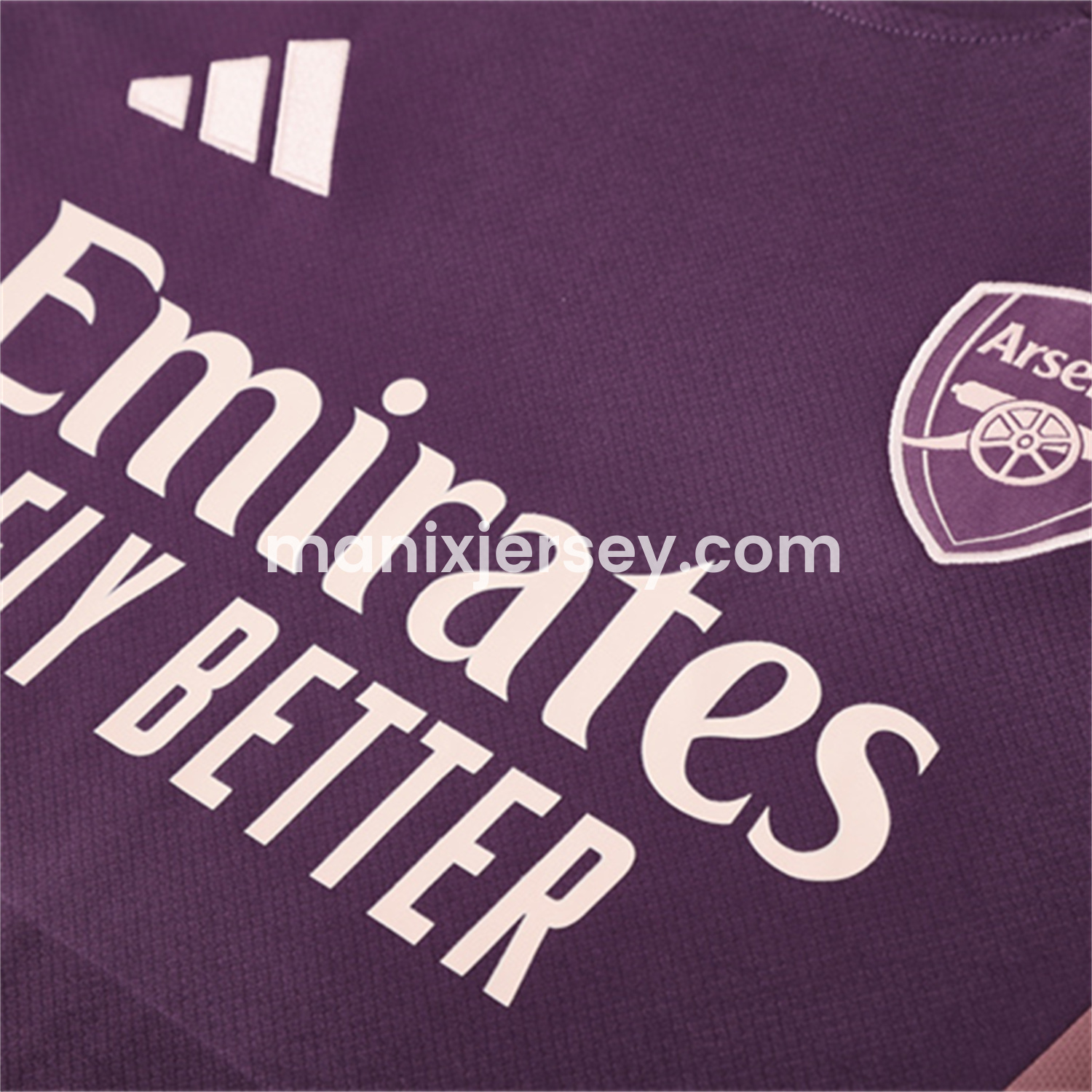 ManixJersey.com | Arsenal 24-25 Kids Short-Sleeve Training Set - Purple -Customize Name, Number and Patch | Worldwide Shipping