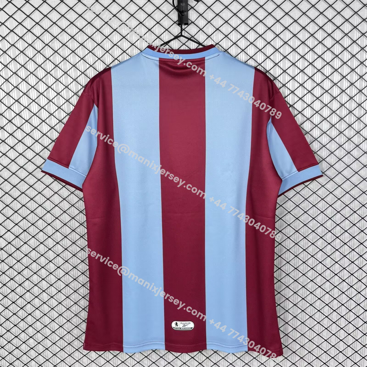 ManixJersey.com | Retro Aston Villa 1999-00 Home Jersey -Customize Name, Number and Patch | Worldwide Shipping