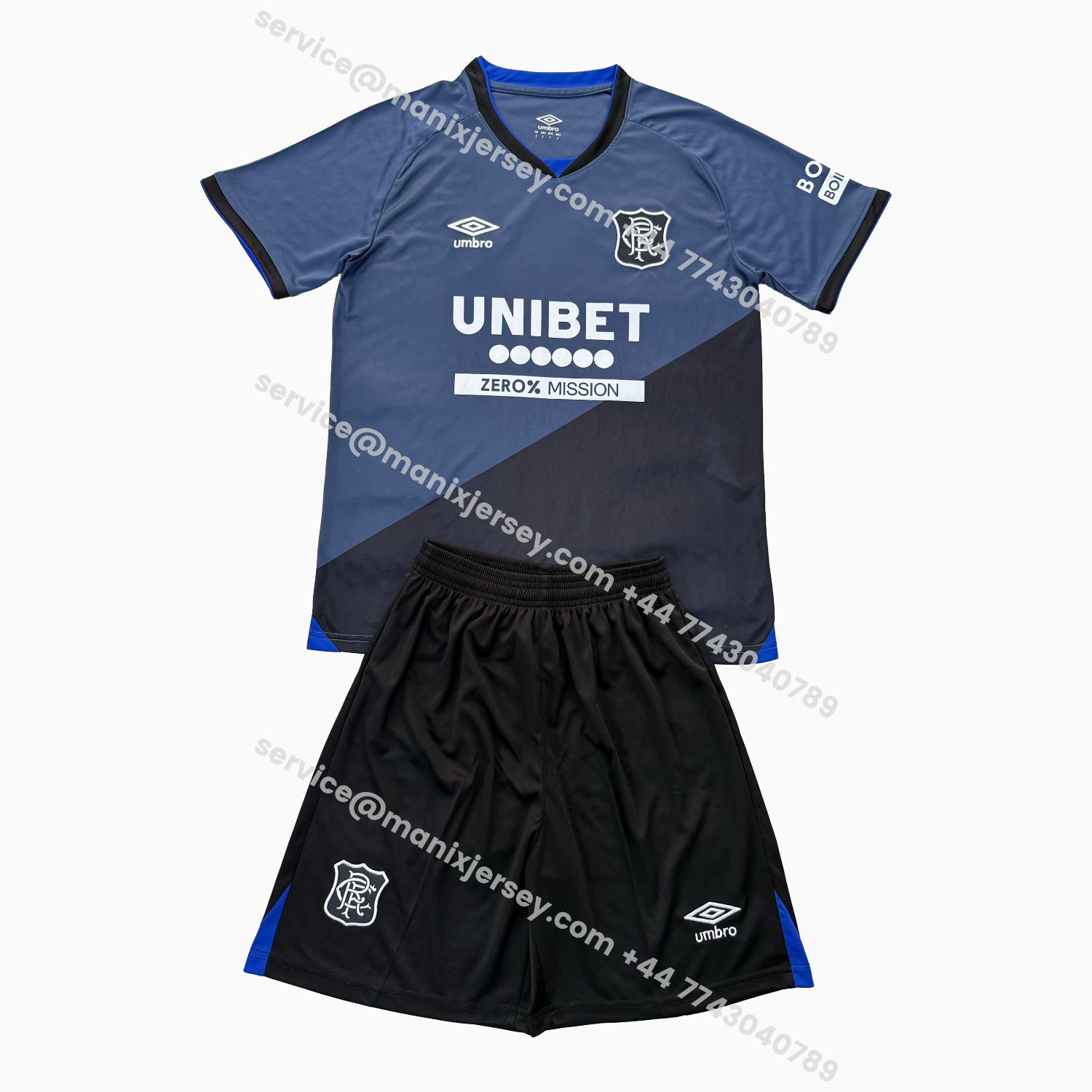 ManixJersey.com | Glasgow Rangers 25-26 Third Men's Adult Jersey Set - Fans Version -Customize Name, Number and Patch | Worldwide Shipping