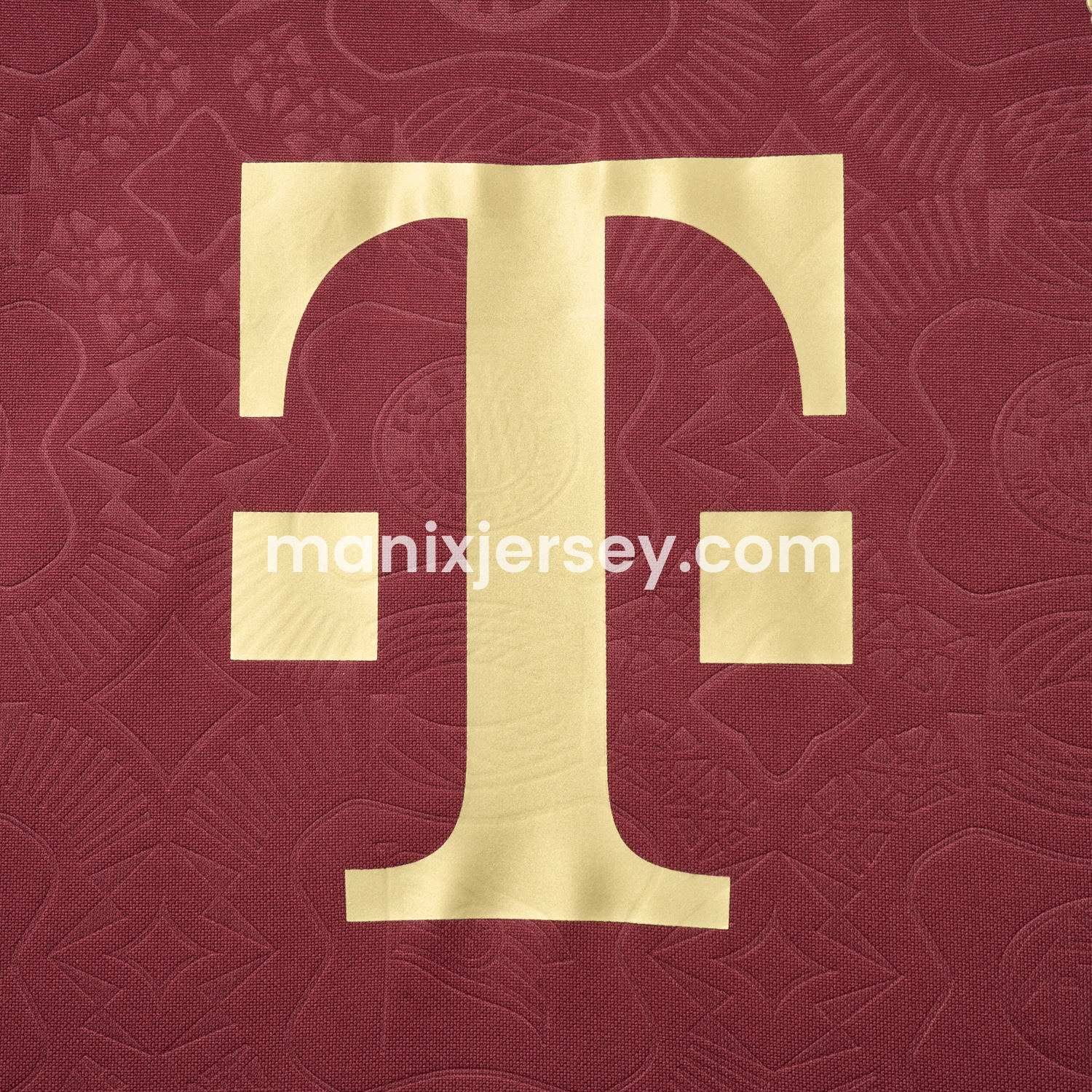 ManixJersey.com | Bayern Munich 2025 Red 125th Anniversary Jersey - Fans Version -Customize Name, Number and Patch | Worldwide Shipping