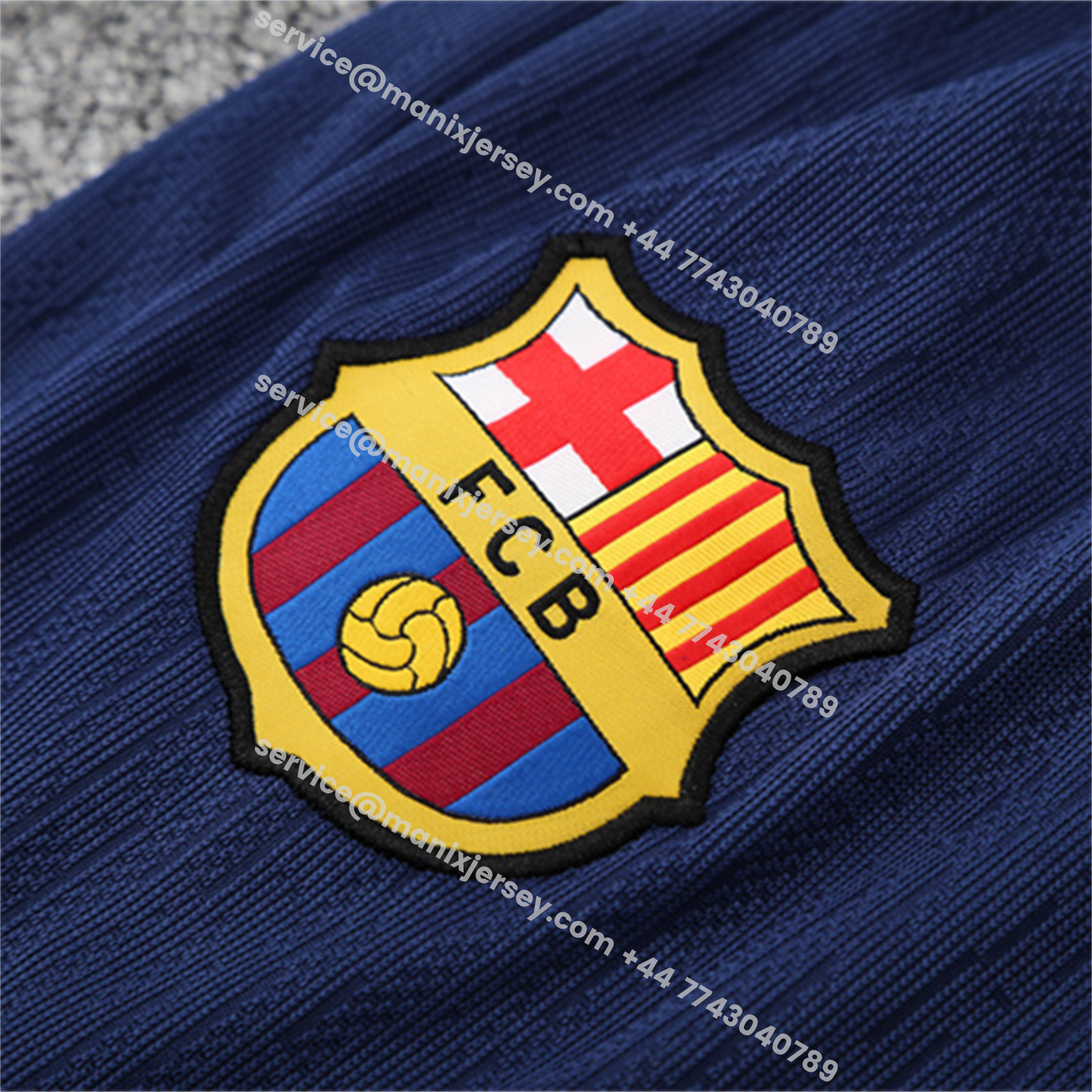 ManixJersey.com | Barcelona 25-26 Kids Long Sleeve Training Set - Purple Top & Deep Blue Pants -Customize Name, Number and Patch | Worldwide Shipping