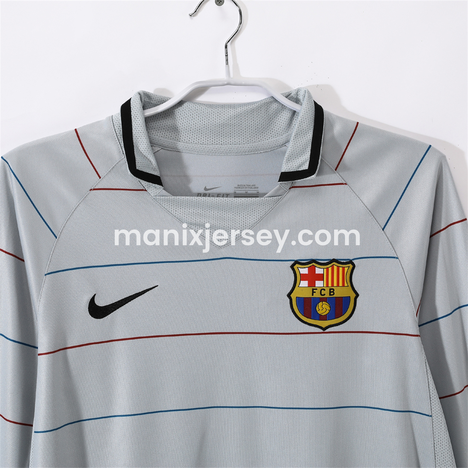 ManixJersey.com | Retro Barcelona 03-04 Away Long Sleeves Jersey -Customize Name, Number and Patch | Worldwide Shipping