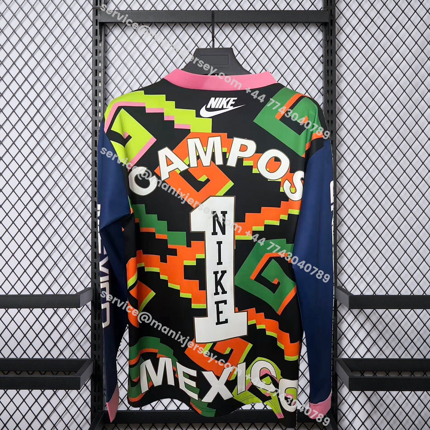 ManixJersey.com | Mexico 2026 Hollywood Goalkeeper Campos Special Long Sleeves Jersey - Fans Version -Customize Name, Number and Patch | Worldwide Shipping