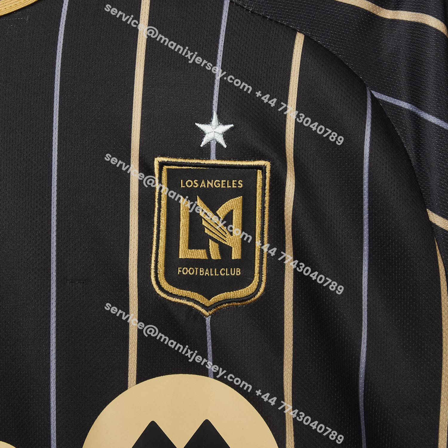 ManixJersey.com | Los Angeles FC 25-26 Home Black Jersey - Fans Version -Customize Name, Number and Patch | Worldwide Shipping