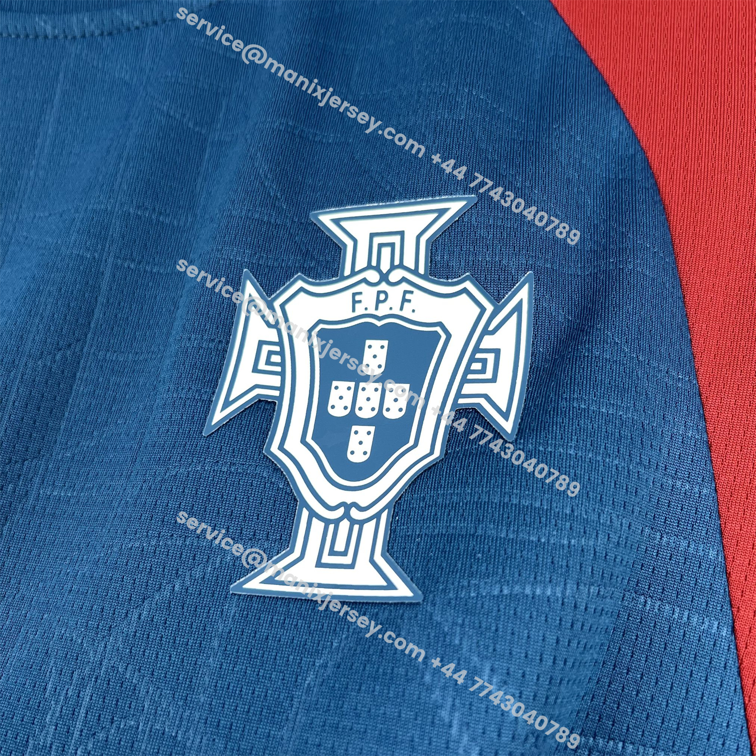 Portugal 2026 Muted Blue With Emerald Green Pre-Match Jersey - Fans Version:football jersey mysite: unitedjerseyfootball 邓江浪:football