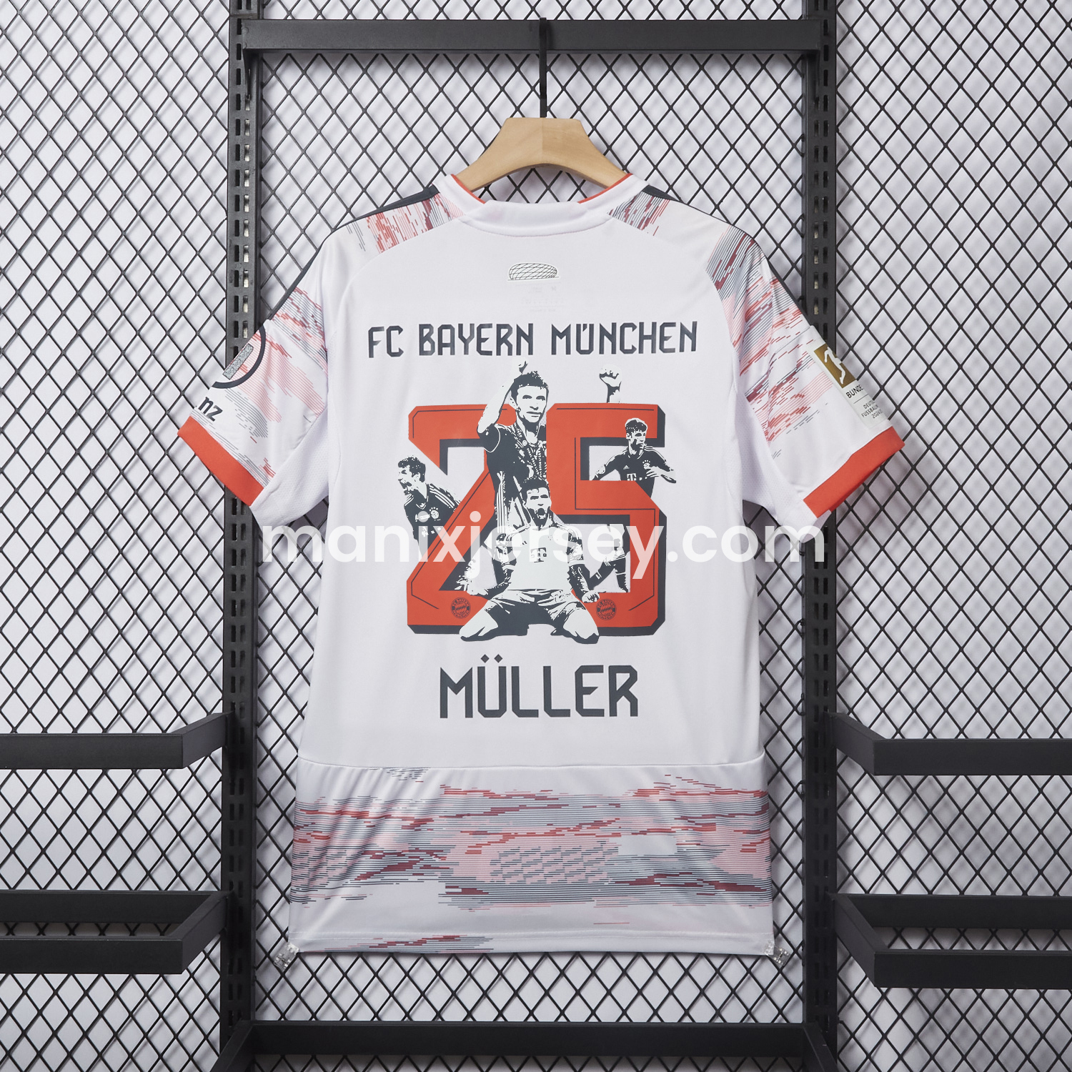 ManixJersey.com | 【MÜLLER 25 Pattern】Bayern Munich 25-26 Away Jersey - Fans Version -Customize Name, Number and Patch | Worldwide Shipping