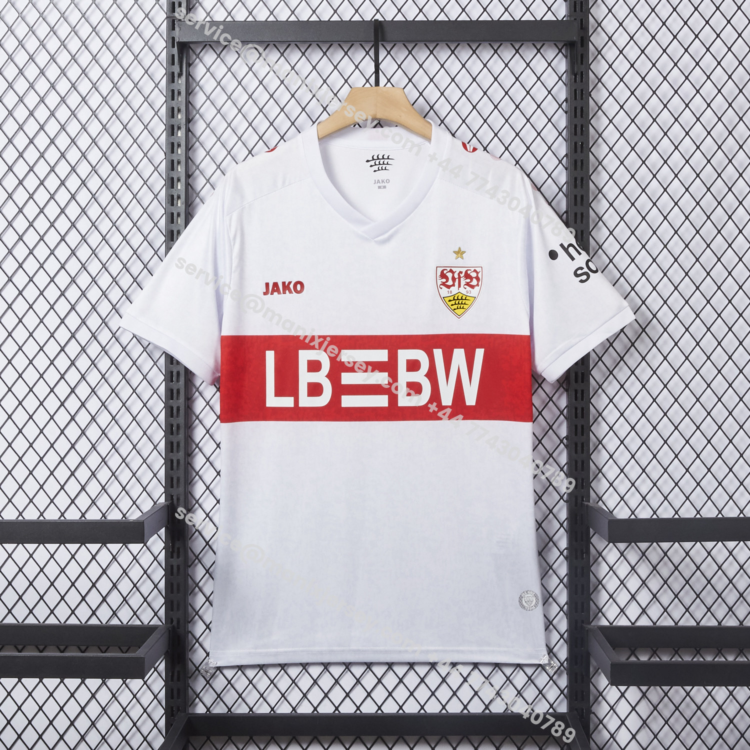 ManixJersey.com | VfB Stuttgart 25-26 European Home Jersey - Fans Version -Customize Name, Number and Patch | Worldwide Shipping