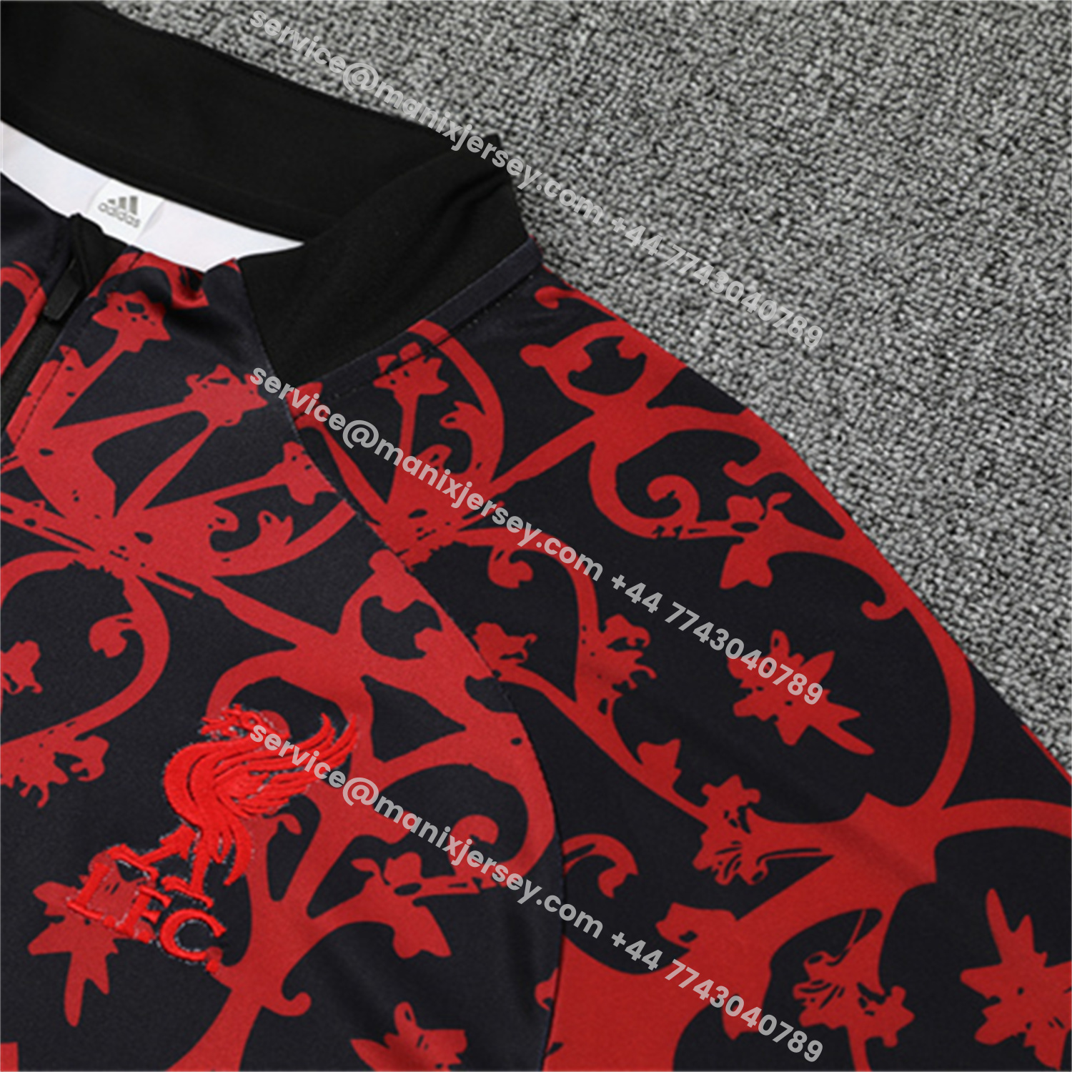 ManixJersey.com | Liver.pool 25-26 Kids Long Sleeve Training Set - Red Camouflage Top & Blsck Pants -Customize Name, Number and Patch | Worldwide Shipping