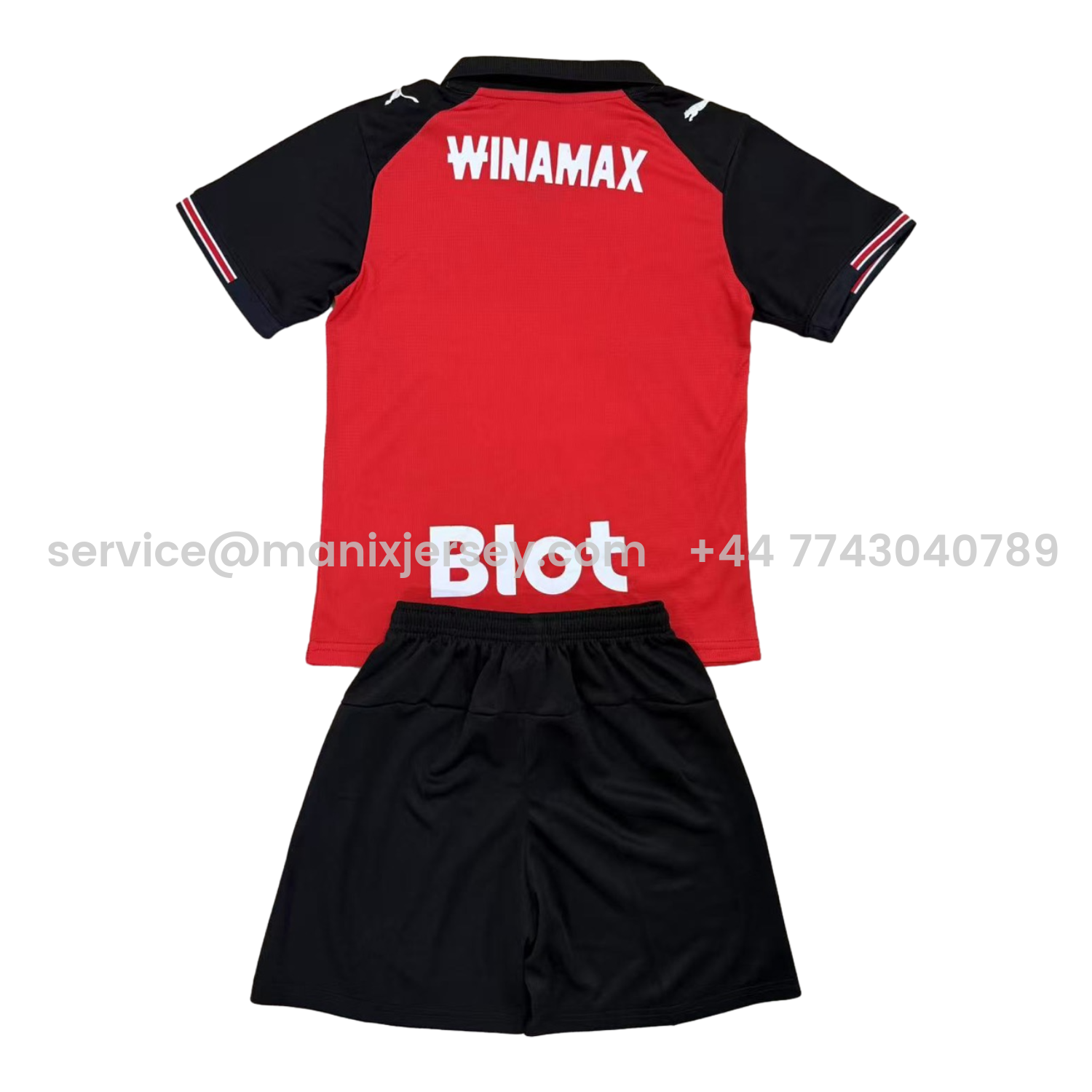 ManixJersey.com | Stade Rennais 25-26 Home Kids Kit -Customize Name, Number and Patch | Worldwide Shipping
